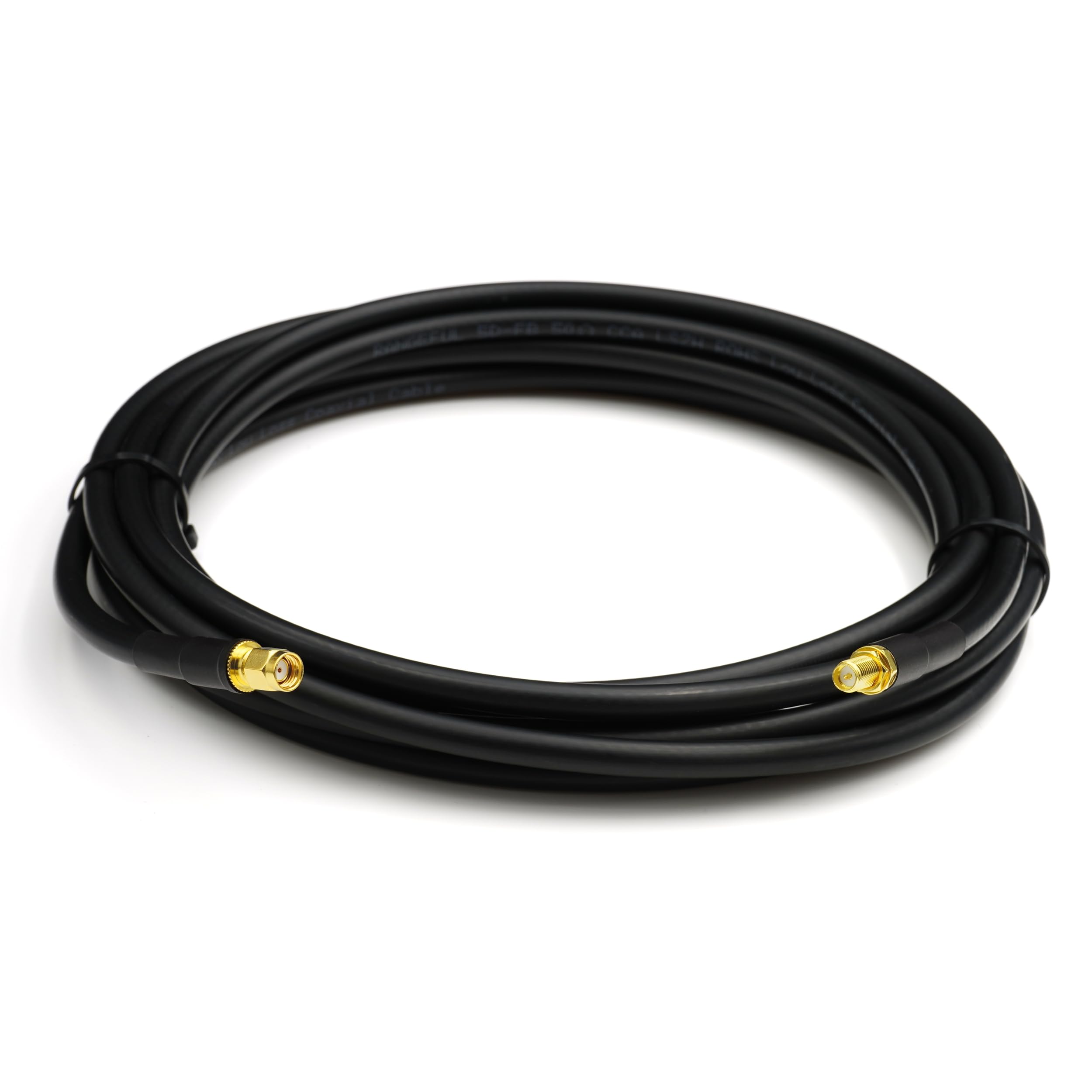 RANGEFUL RP-SMA Male to RP-SMA Female Extension Cable 3m 9.8ft, 5D-FB Low-Loss diameter 7.5mm 3 Meter Coax Lead (50 Ohm) - Image 4