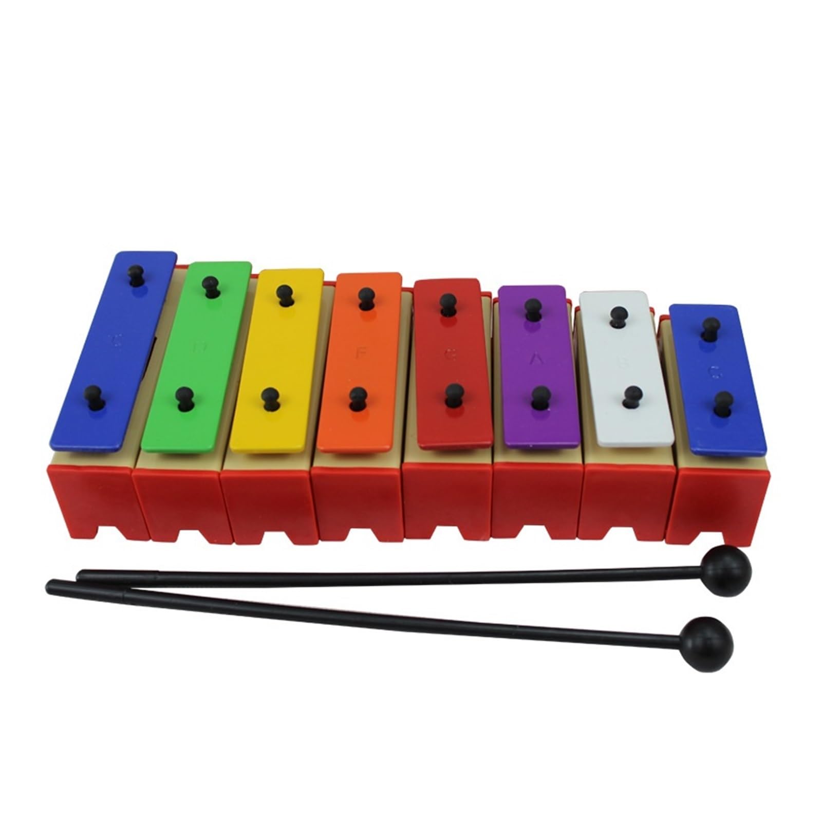 xilófono Profesional Instrumento Musical Placa De Aluminio Qin Bloque De Ocho Tonos Carillón De Percusión De Afinación Azulejos De 8 Tonos para Estudiantes Principiantes