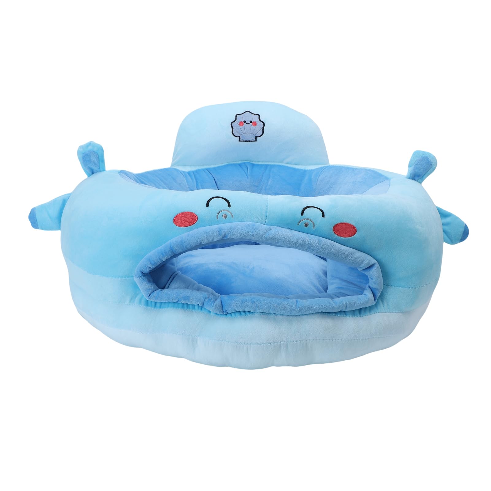 Jiawu Divano per Sedersi per Neonati, Divano di Supporto per Neonati in Morbido Peluche con Animali dei Cartoni Animati, Sedia per con Supporto per Paraurti a 360 Gradi per per la Schiena del (stile