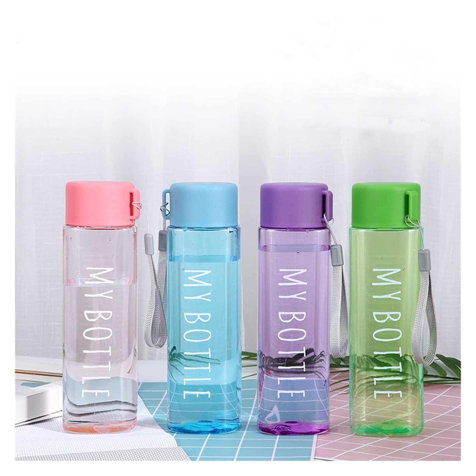 Tazza per Acqua in plastica, Grande capacità, Opaca, per Sport all'aperto, per Uomini, Donne e Studenti, Portatile