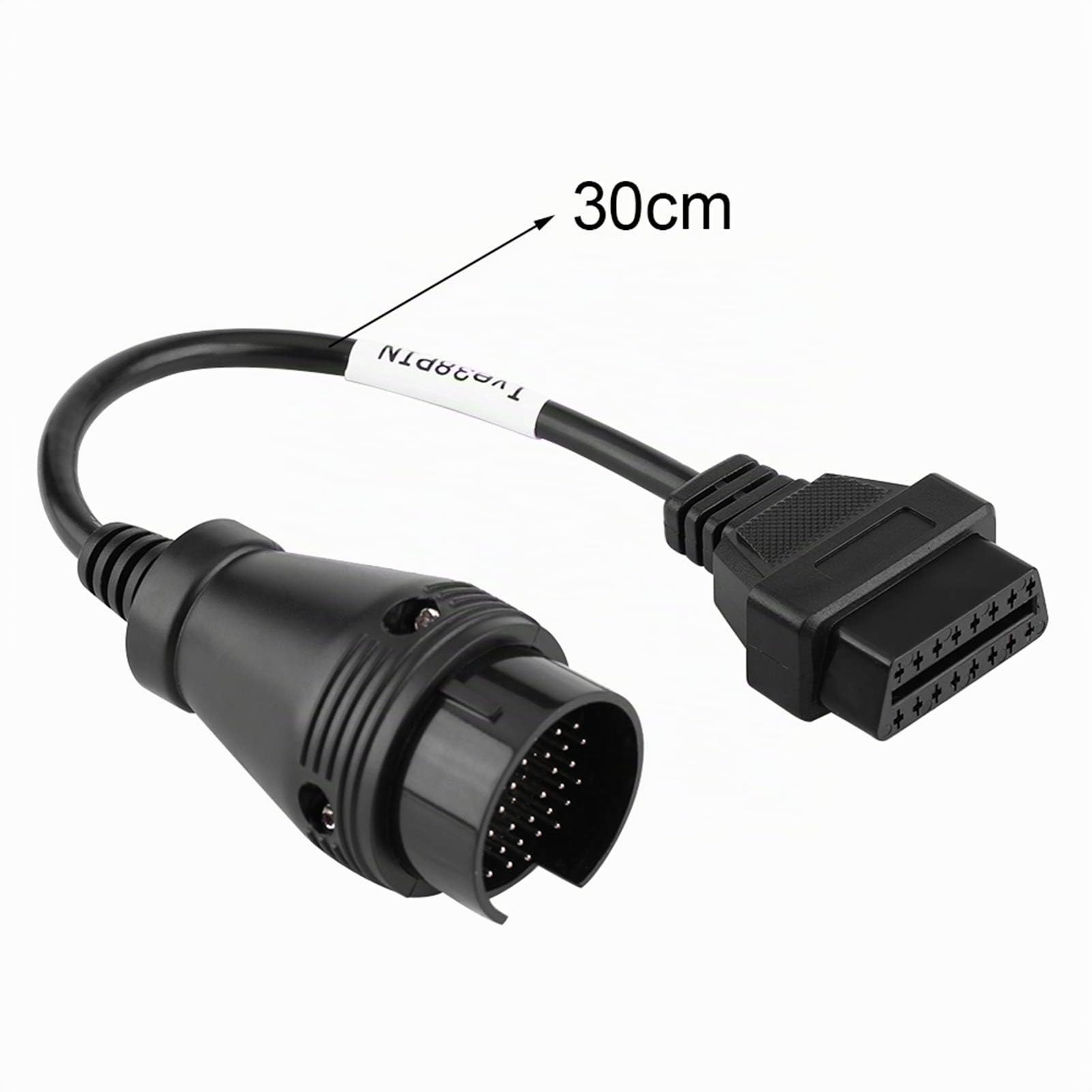 Tbest OBD2 Iveco, Adaptateur OBD Iveco, 38 Pin à 16 Pin, Câble de Diagnostic pour Camion