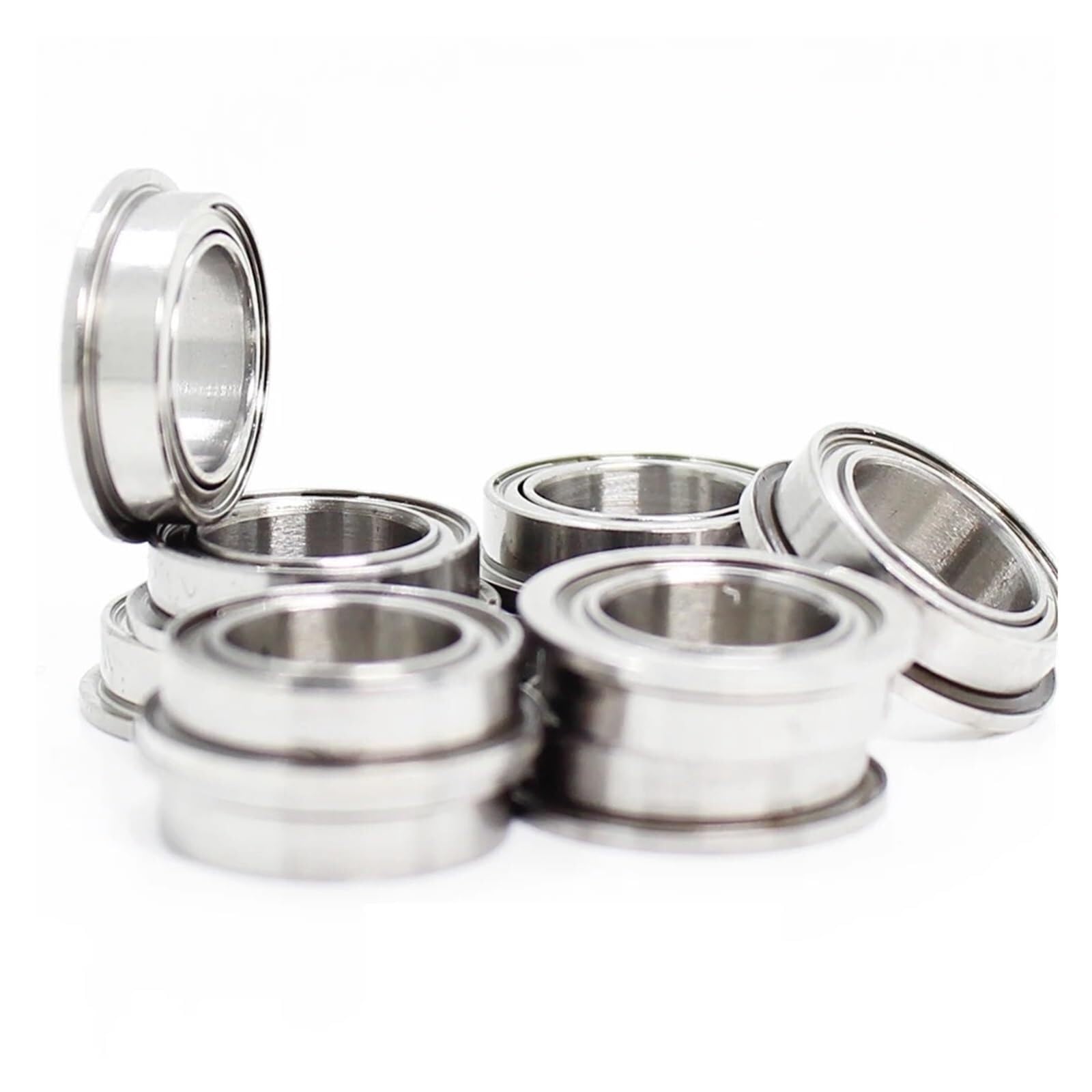 Abgedichtete Lager, F686 ZZ Flanschlager 6x13x5 mm ABEC-1 (10 Stück) Flansch Z Kugellager F618/6ZZ