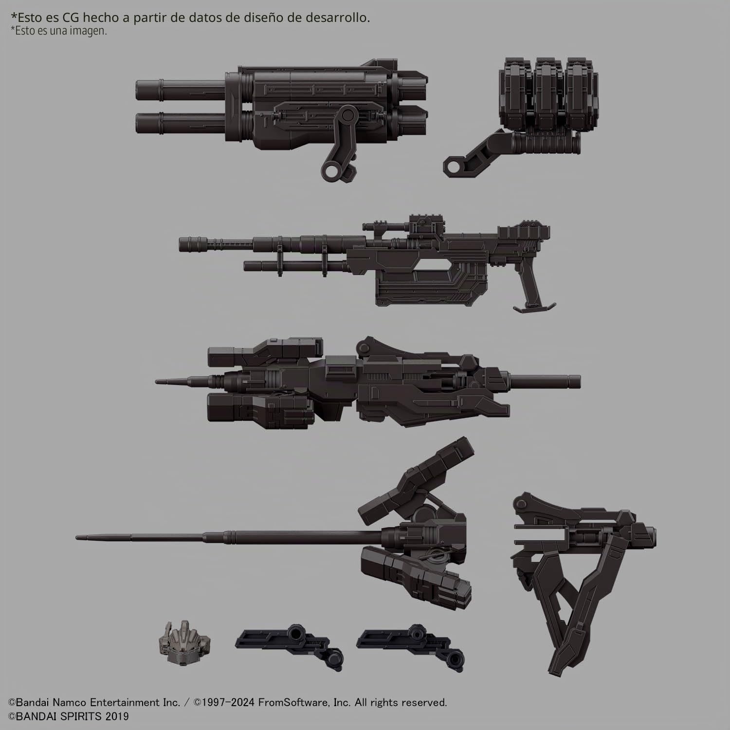 Bandai Hobby - Armored Core Vi Fires of Rubicon - #01 RAD CC-200 Orbiter Nightfall 30 MM 1/144 Kit de Modelo