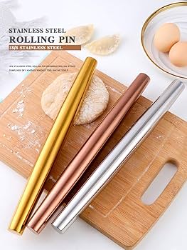 ローリング粉 Amazon | Meisha ステンレススチール ローリングピン レインボー