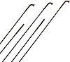 Sapim Laser Black 2.0 Double Butted 1417G Bicycle Wheel Spokes - Bag of 20 298mm