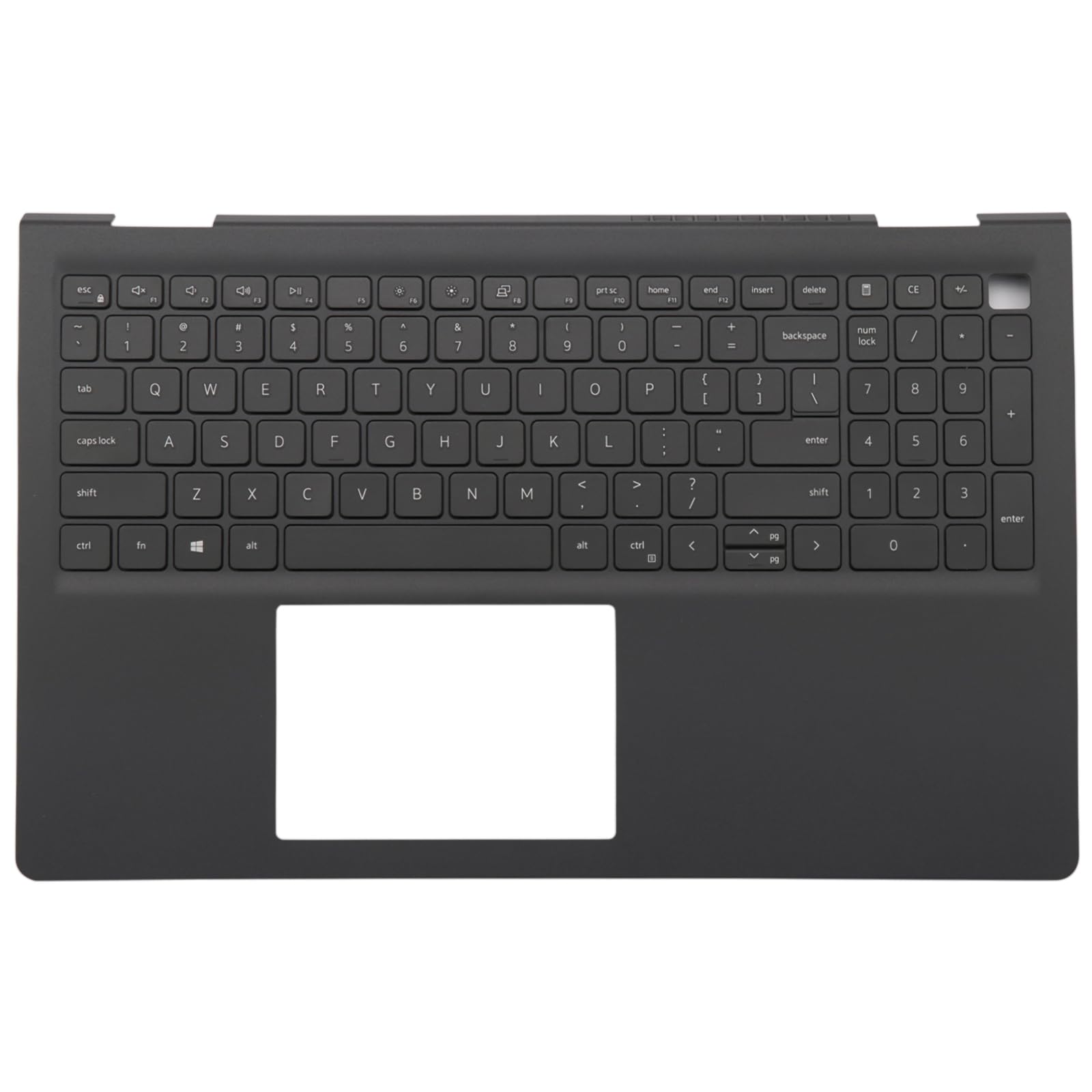 BestParts Palmrest with Non-Backlit Keyboard Assembly Replacement for Dell Inspiron 15 3520 3525 3530 3535 (with USB-C) Laptop - 5MD22