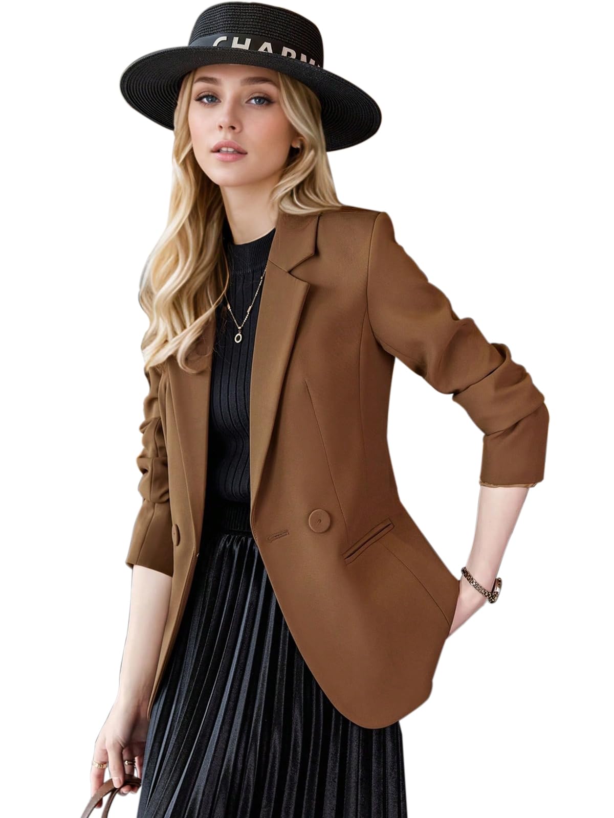 Women Blazers for Work Casual Long Sleeves Fitted