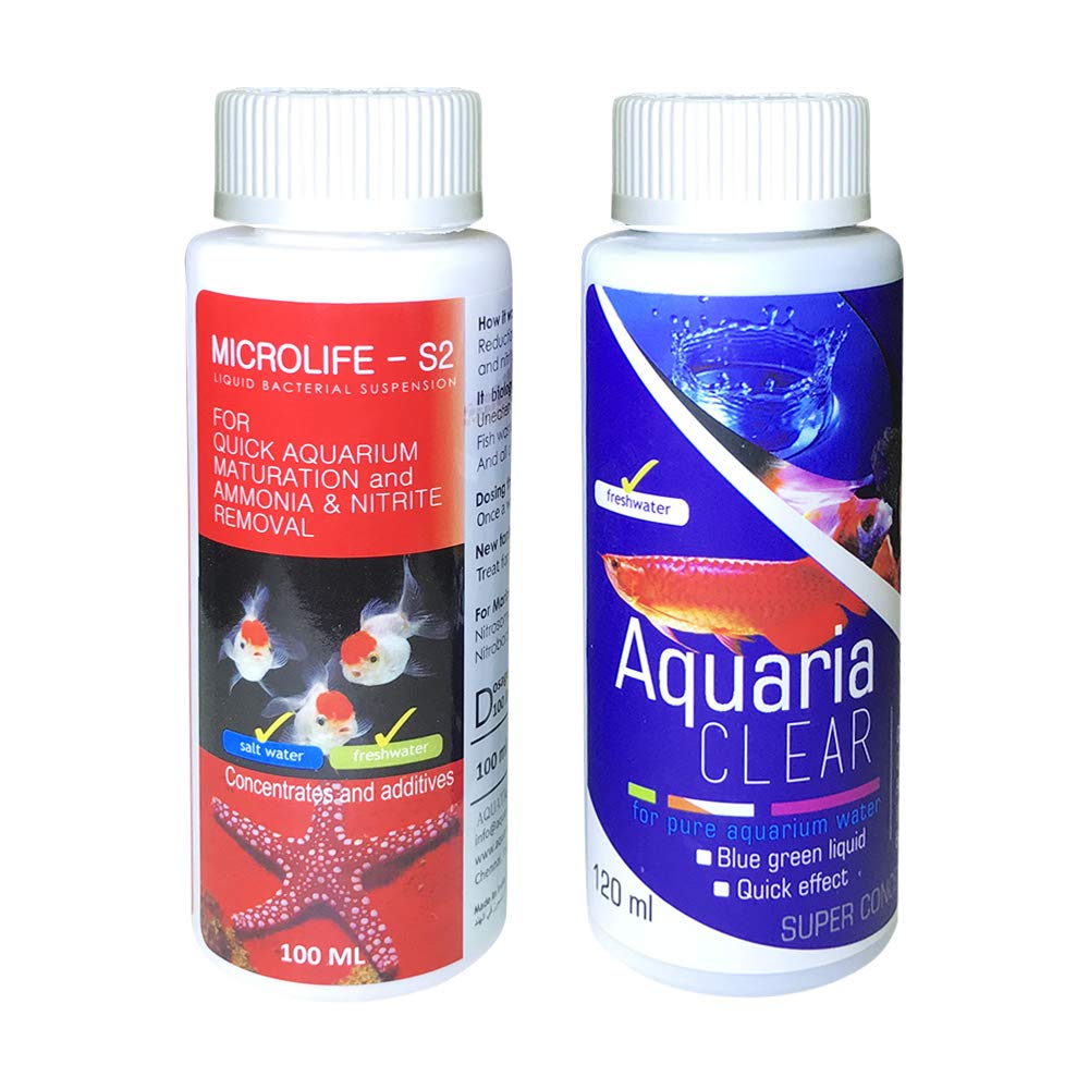 See full amazon price history chart for Aquatic Remedies Aquatic Remedies Micro Life S2 & Aquaria Clear Combo(100ML & 120 ML), 220 milliL (Pack of 2) Aquatic Remedies Aquatic Remedies Micro Life S2 & Aquaria Clear Combo(100ML & 120 ML), 220 milliL (Pack of 2) (B07YZNTB9H) Amazon Price History, Amazon Price Tracker
