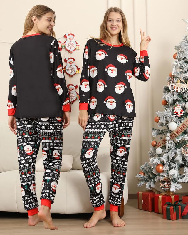 Pigiami Natalizi per Tutta la Famiglia, Pigiama Natale Famiglia Invernale Pigiama Natalizio, Manica Lungo Donna Uomo Pigiami di Natale Famiglia, Pigiami Natale Coppia Pigiama Natale Bambino Bambina