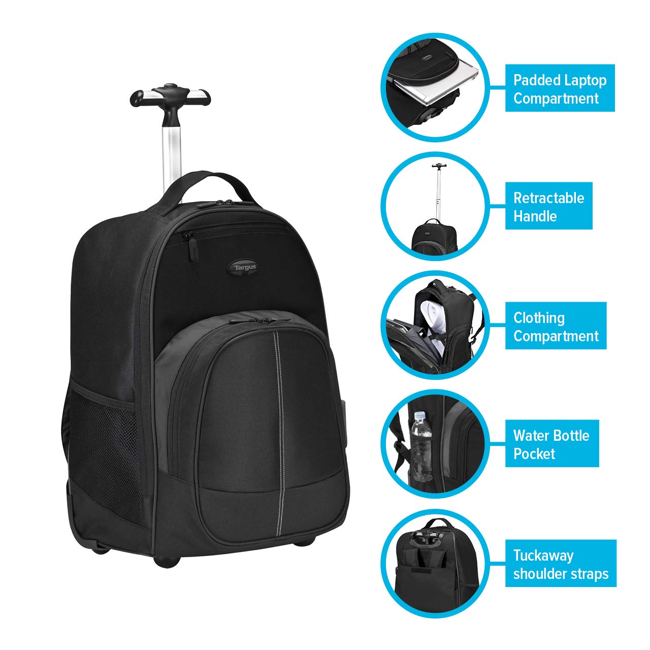 targus roller backpack
