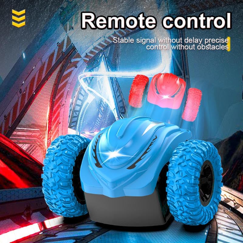 Image of SUPER TOY 2.4GHz RC Car 360 Rotate Off-Road Remote Control Stunt Car for Kids Boys High Speed Rechargeable Vehicle Birthday Gifts