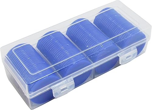 Vista 19 de Smartdealspro 100 unidades de 1.260 in/1.26 pulgadas de plástico opaco para contadores de aprendizaje Discos Mini fichas de Poker Fichas de Juego