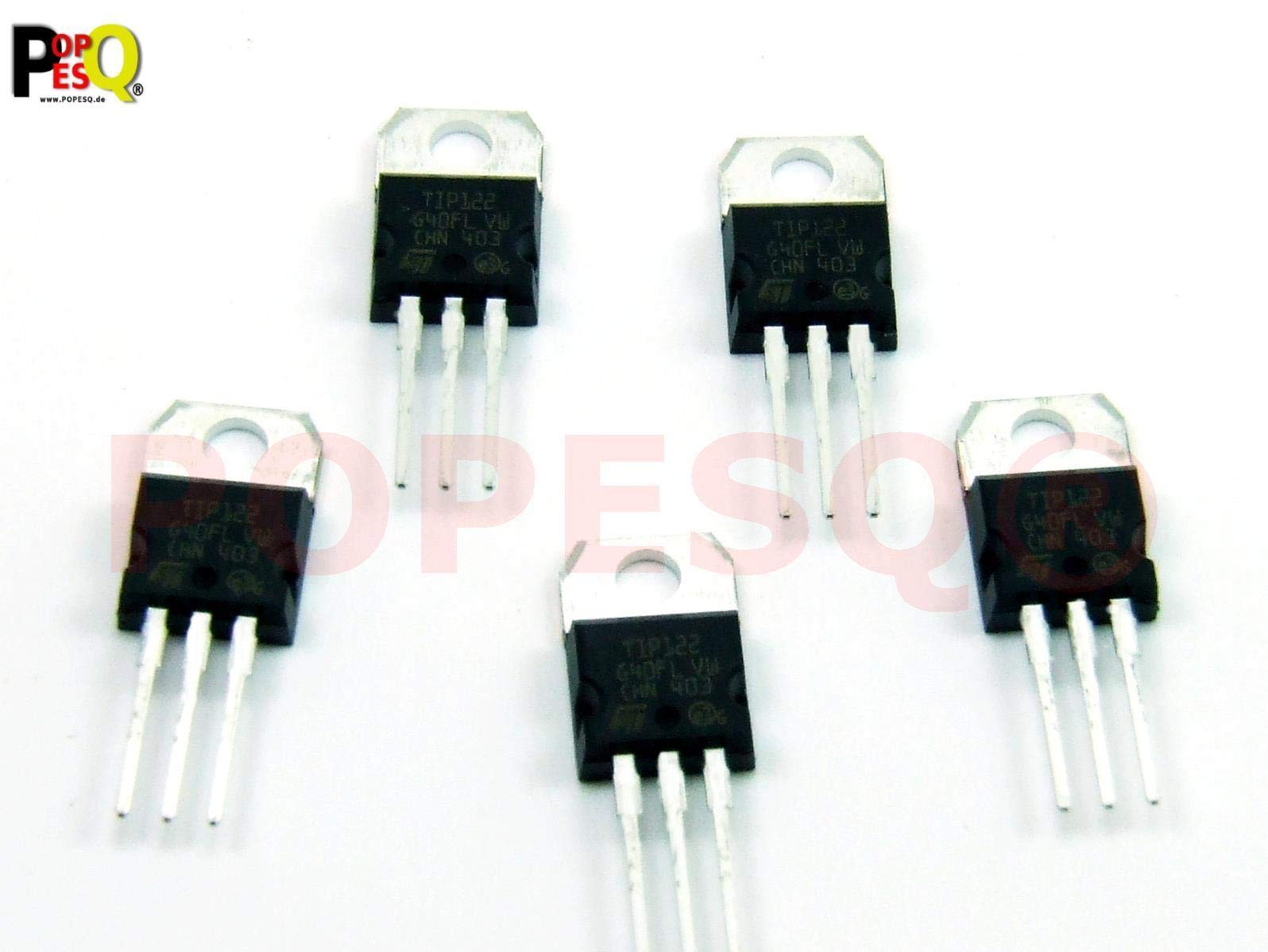 POPESQ® 5 pz. x TIP122 Transistor NPN Darlington #A631