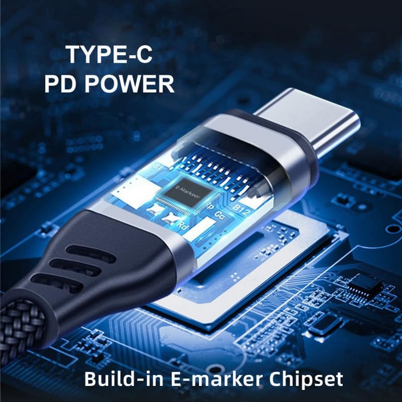 Miniatura 11 de CY Cable USB4.0 240W de alimentación tipo C USB-C USB4 macho a macho USB4 izquierda derecha en ángulo 40Gbps 100W 8K plano delgado FPC cable de