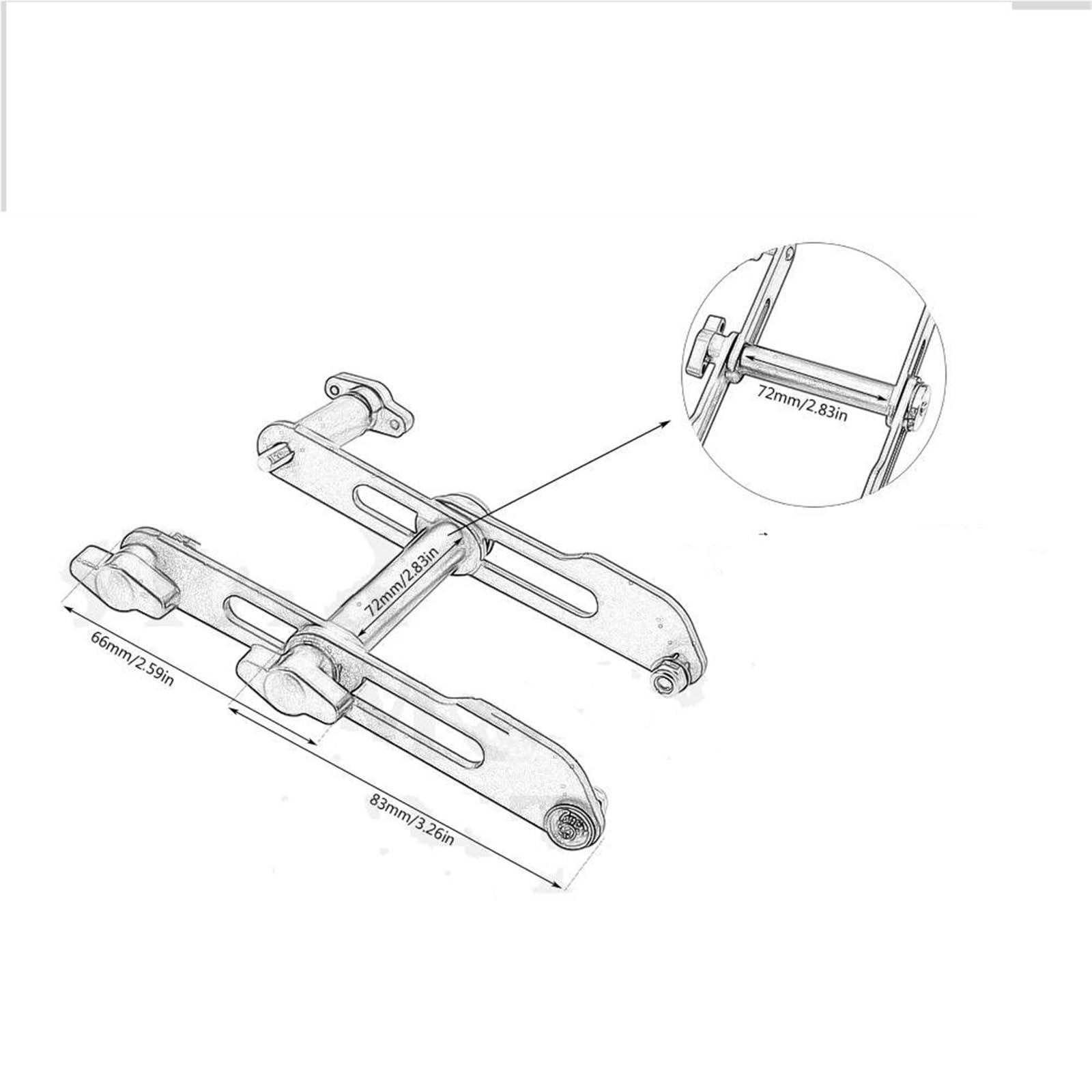 Soporte Extensible Ajustable para Teléfono Y Navegador GPS para Motocicleta, Compatible con para B&MW F700GS, F800GS, F650GS, G650X Y F800R. Soporte Placa Navegación GPS Teléfono Móvil(1-22MM)