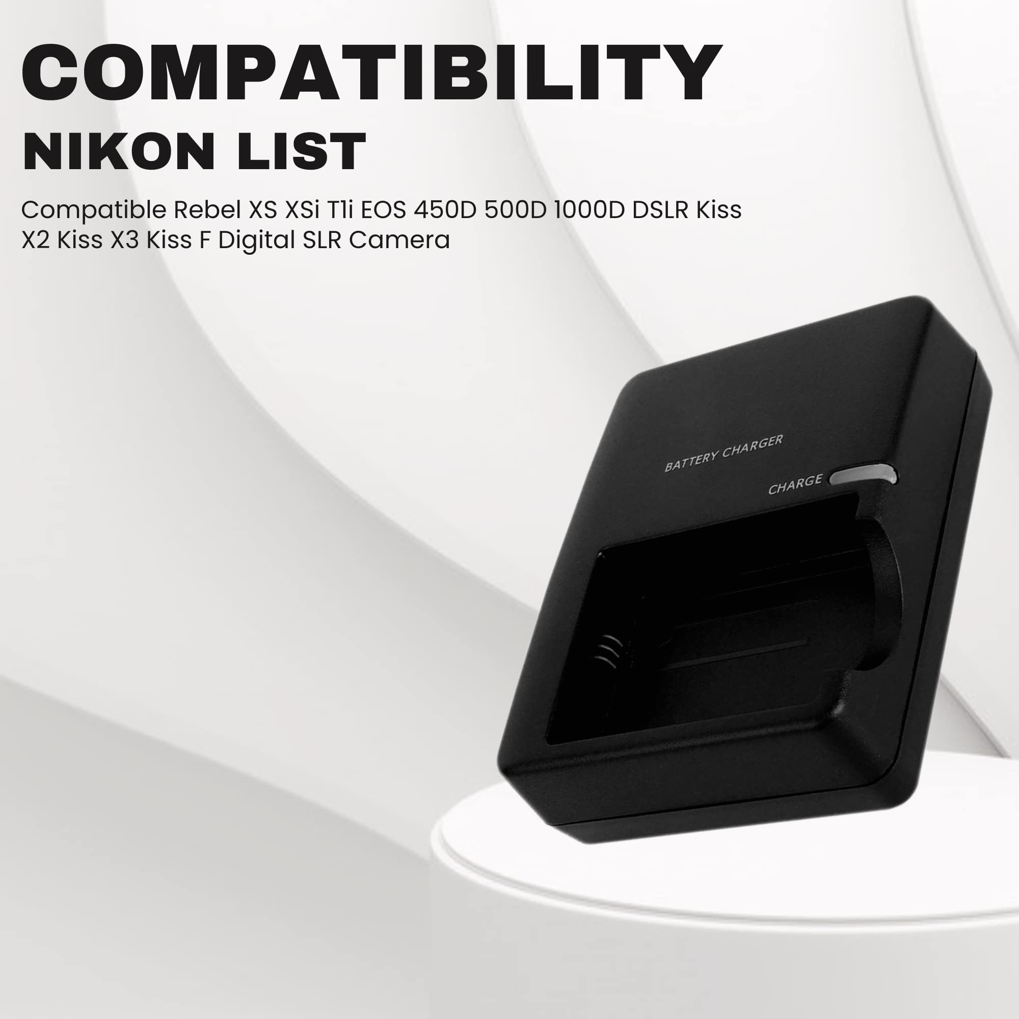 LP-E5 LC-E5C LC-E5E LC-E5Battery Charger for Canon, Compatible