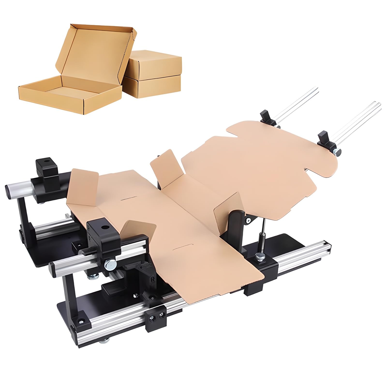 Shipping Boxes Quick Folding Tool, Adjustable Manual Box Assisted Folding Device, Improves Packaging Efficiency for Warehouses (Lengthlte45cm Widthlte45cm)