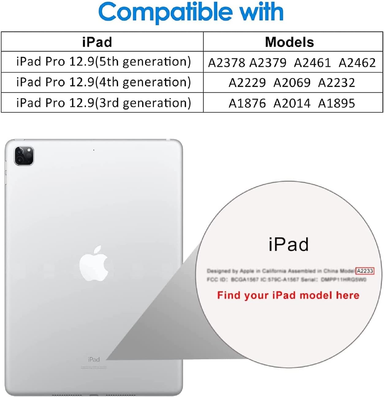 OMOTON [2 Pack Screen Protector Compatible with iPad Pro 12.9 Inch [Compatible with Face ID & Apple Pencil] - Tempered Glass/High Definition/9 Hardness