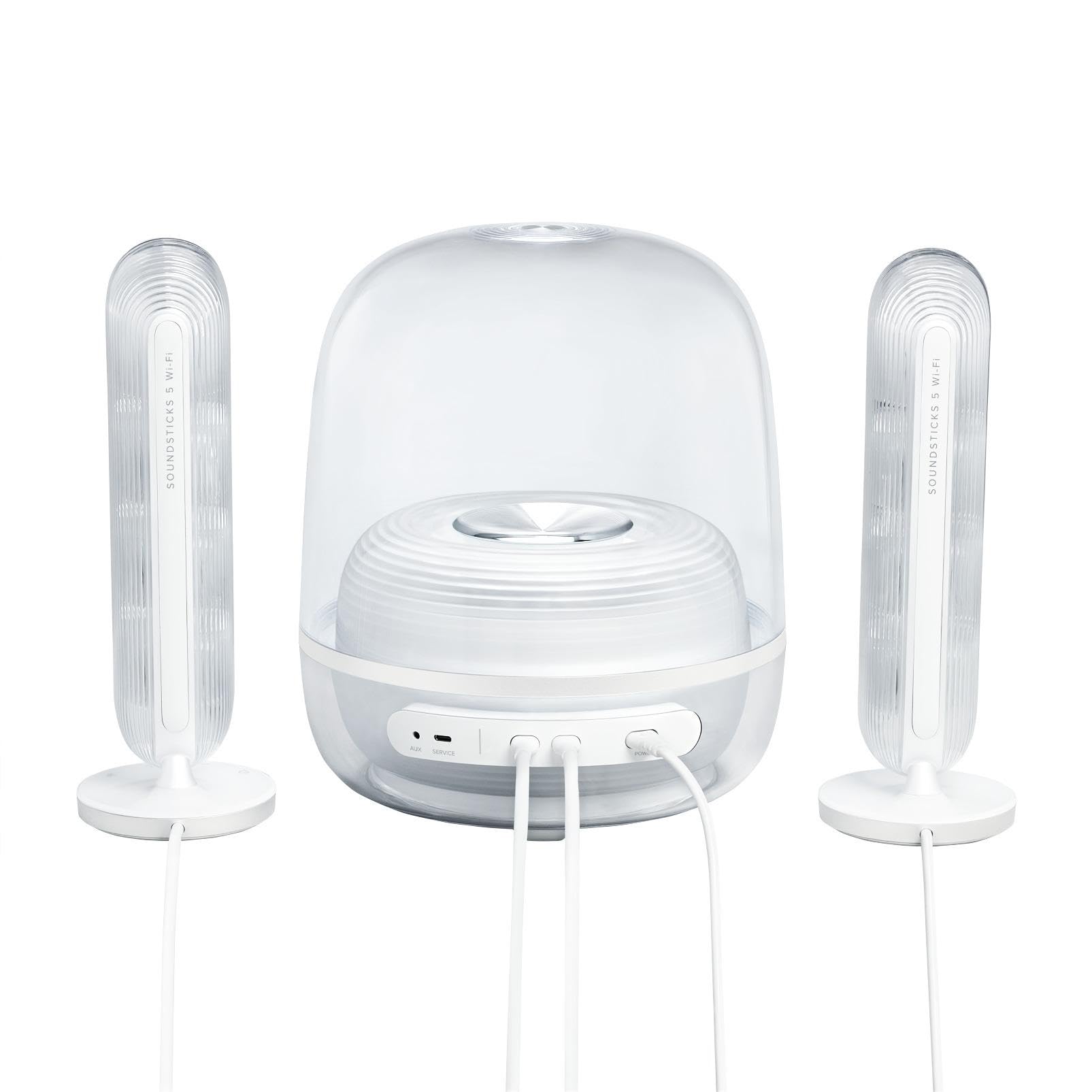 Harman Kardon Soundsticks 5, WiFi Hoparlör, Beyaz