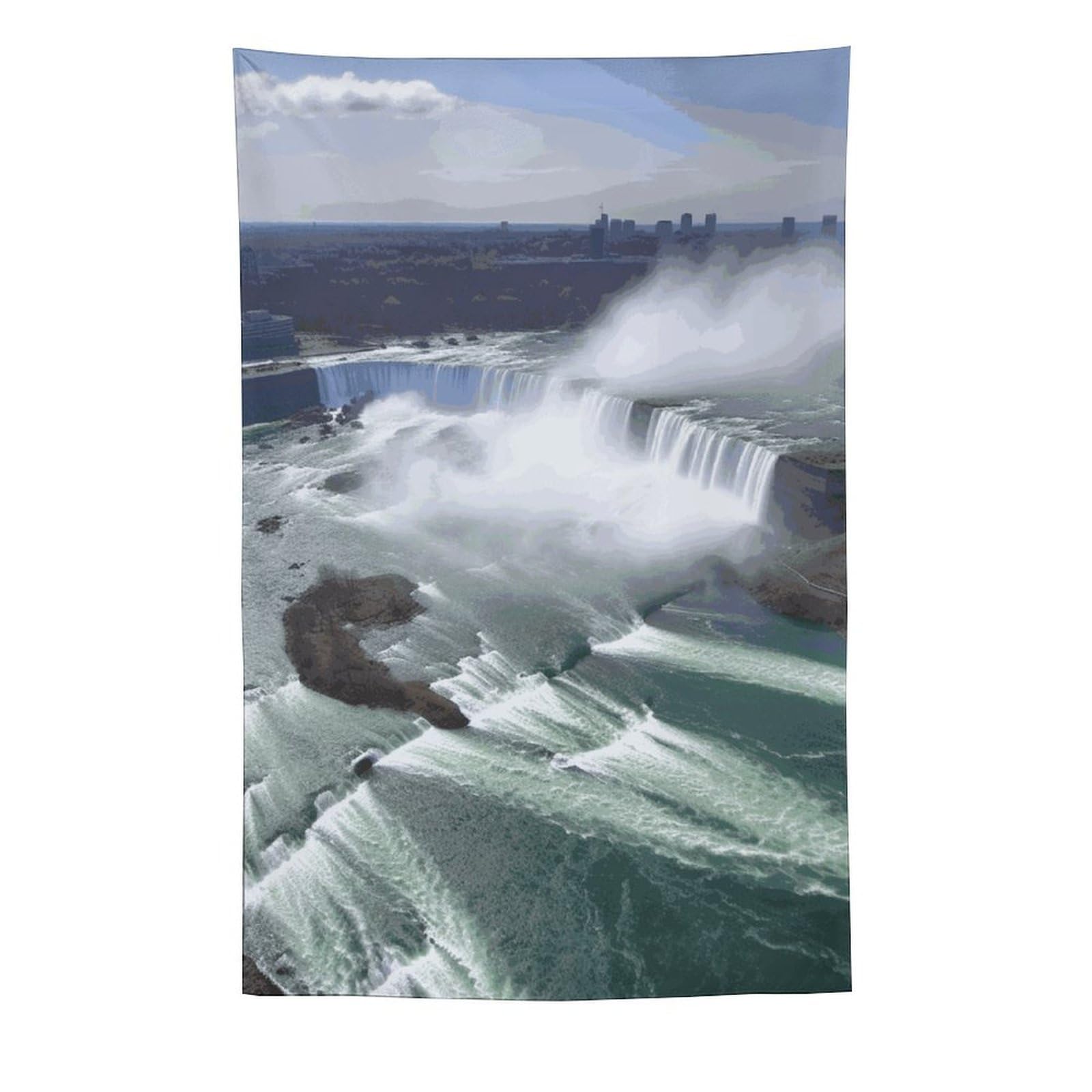 Tapisserie murale Niagara Falls grand format banniere de drapeau deco verticale - 8