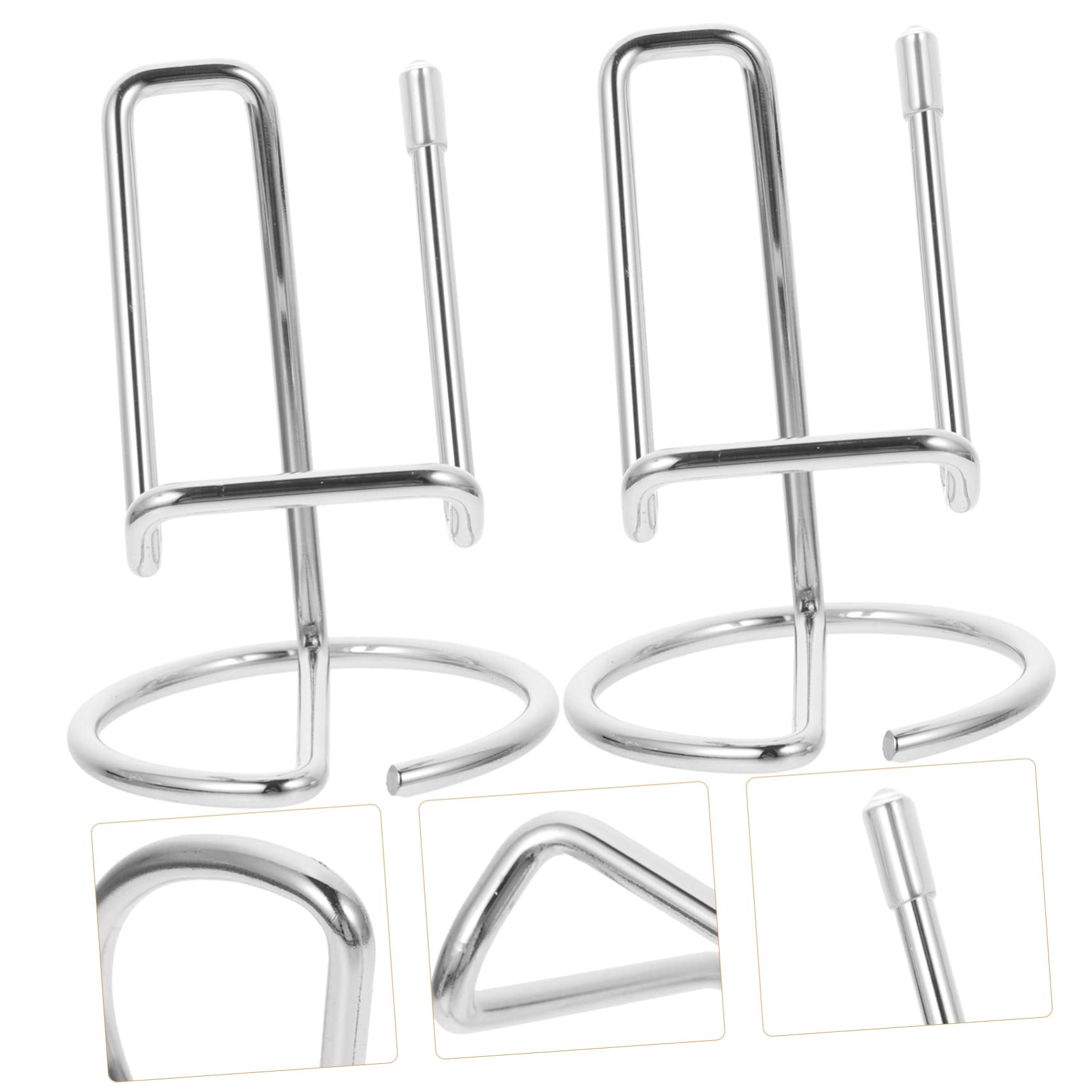 NUOBESTY 2pezzi Supporto in Ferro per Telefono Cellulare Staffa da Scrivania per Tablet Portatelefono Portatile per Ufficio e Casa Design Semplice e Pratico