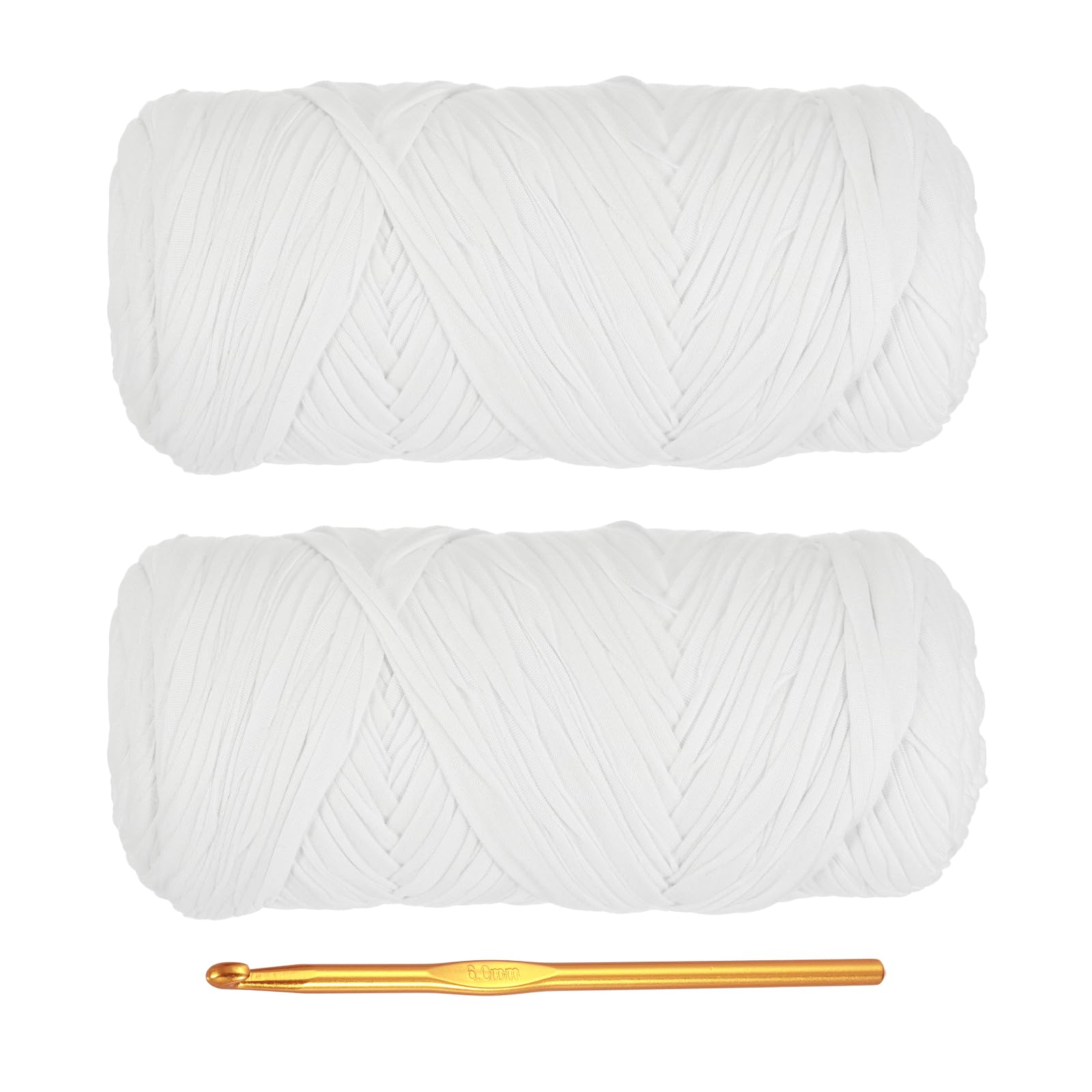 PATIKIL T-Shirt Yarn for Crocheting with 1 Crochet Hook