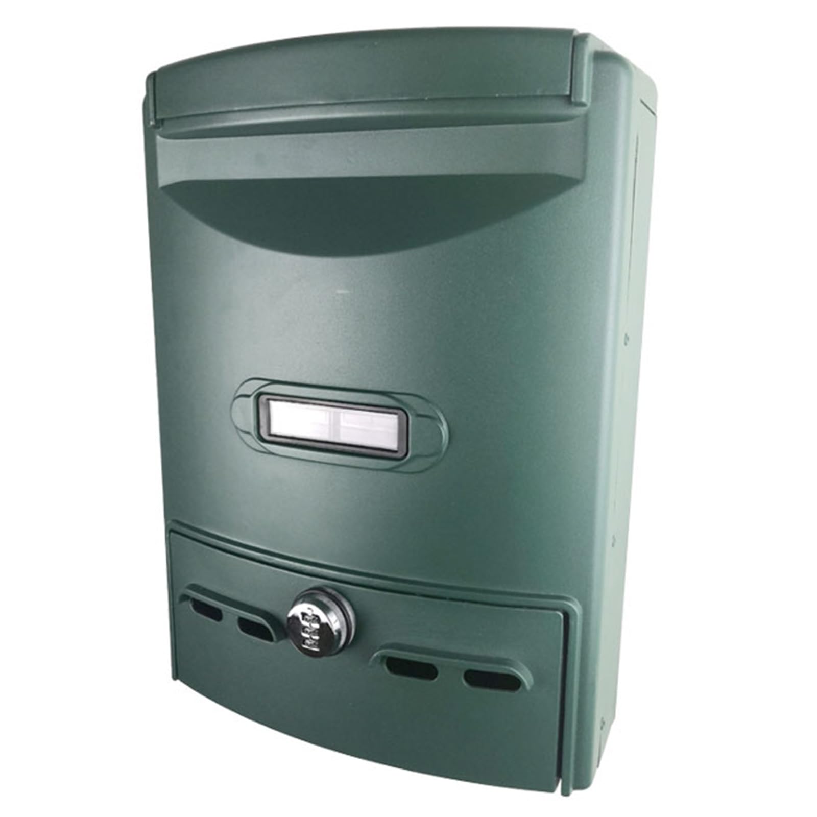 NQNFWCRJ Outdoor Cast Aluminum Mailbox Mailboxes with Combination Lock Top with Durability Port Painted Rainproof Wall-Mounted Courier Locker