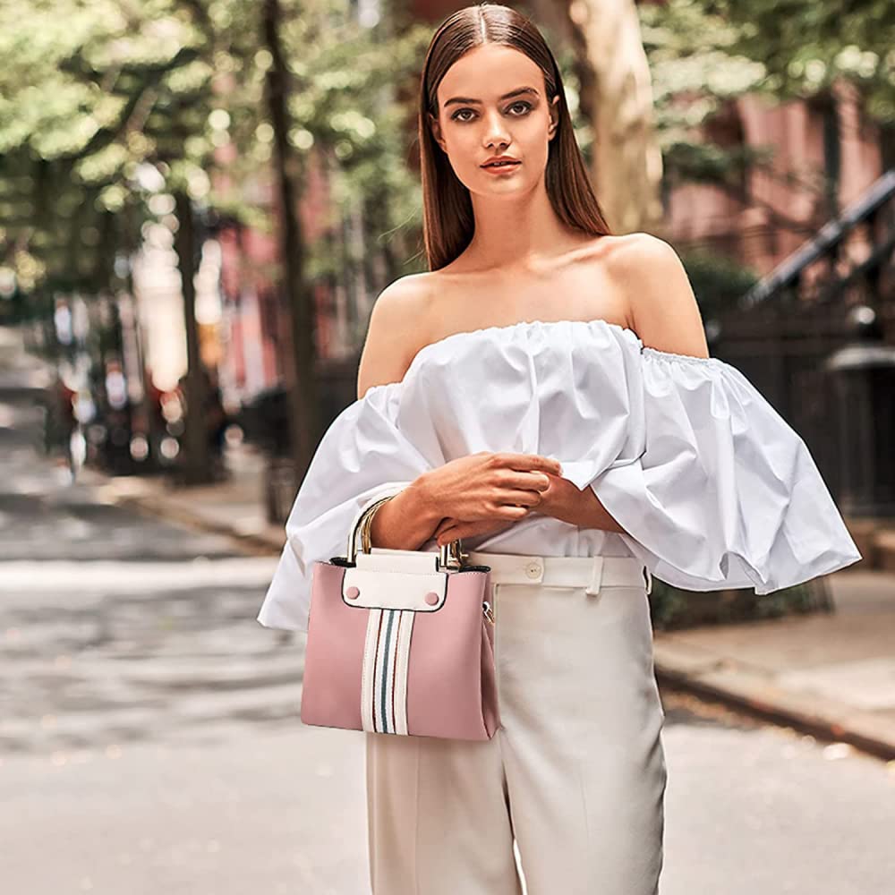 YXSH Bolso, Bolso para teléfono móvil, Bolso de Mensajero para Mujer, Monedero, Monedero, Cuero PU, Campus Deportivo, Uso Diario, Beige-Red