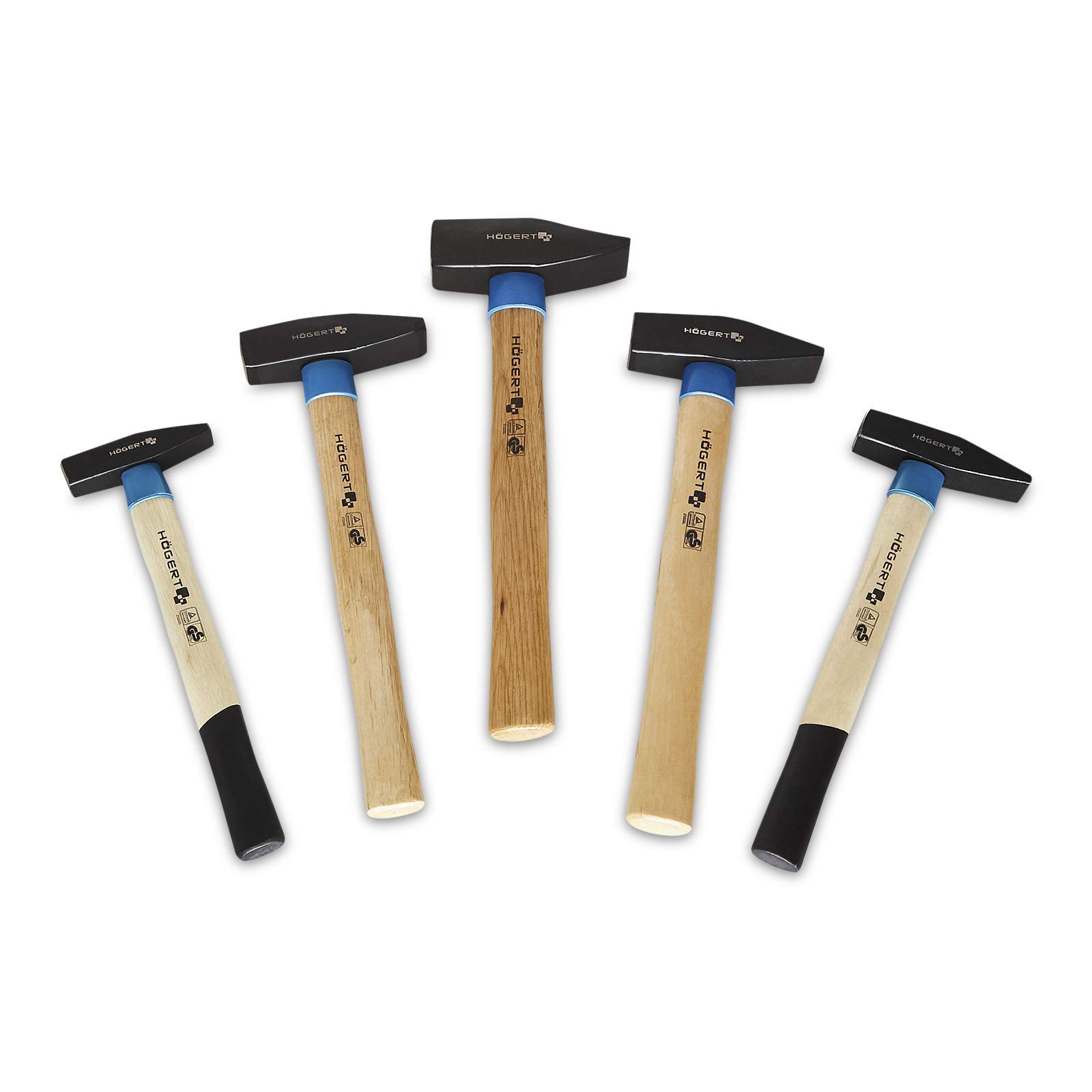 Hogert Technik Germany Machinist hammer with wooden handle, 300 g 2