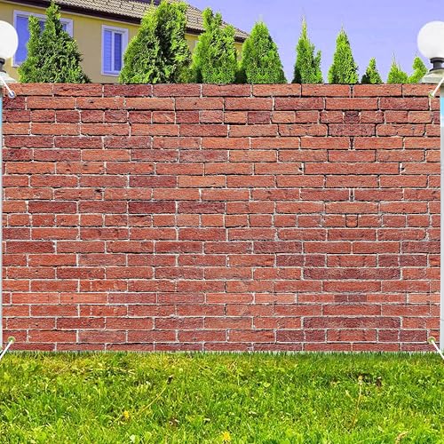 Fondo fotográfico tela muro ladrillo rojo 210x150 cm miniatura 2