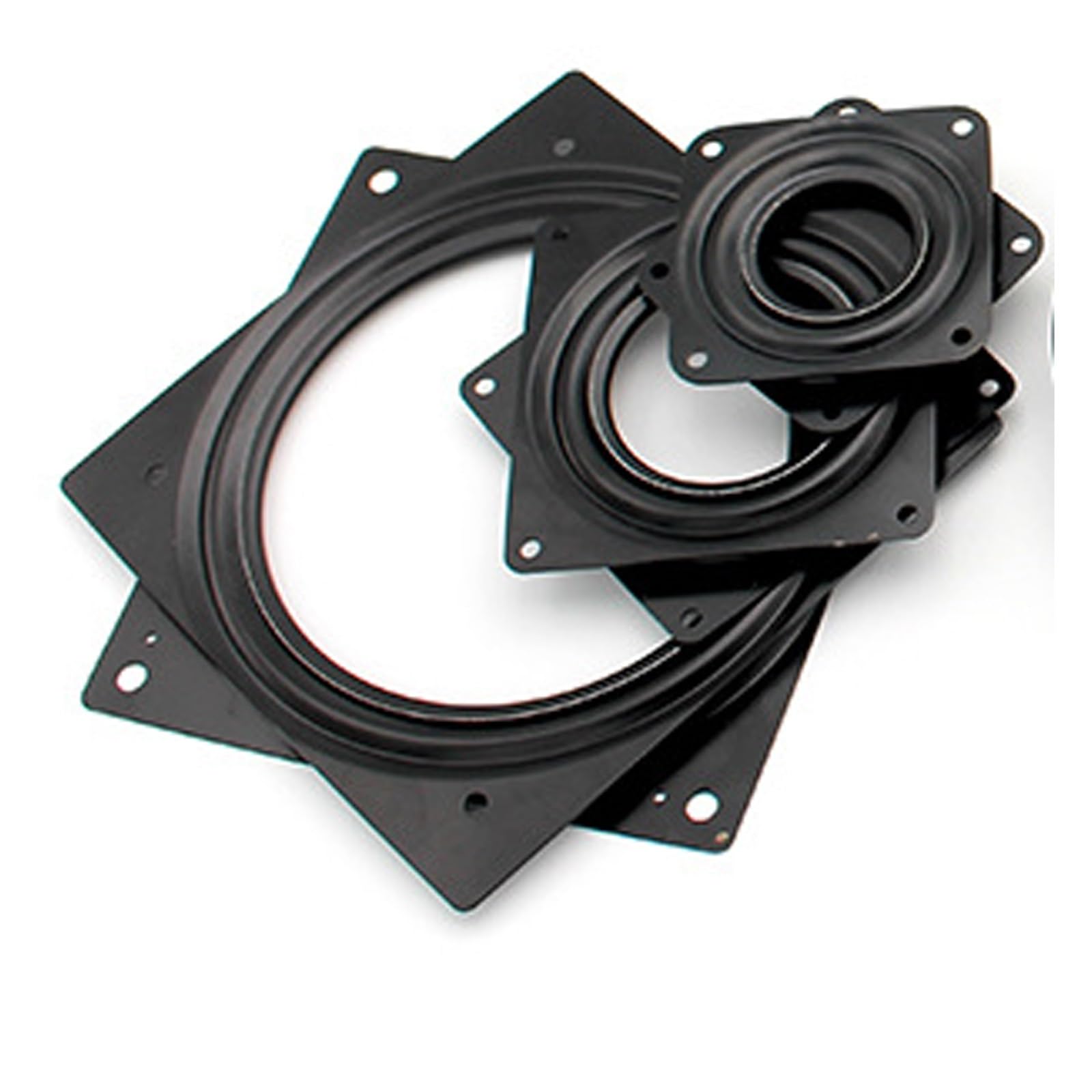 Black Universal Swivel Lazy Susan Swivel Base Bearing Furniture Hardware Accessories for Kitchen Base Rotating Dining Table(71mm(3inch))