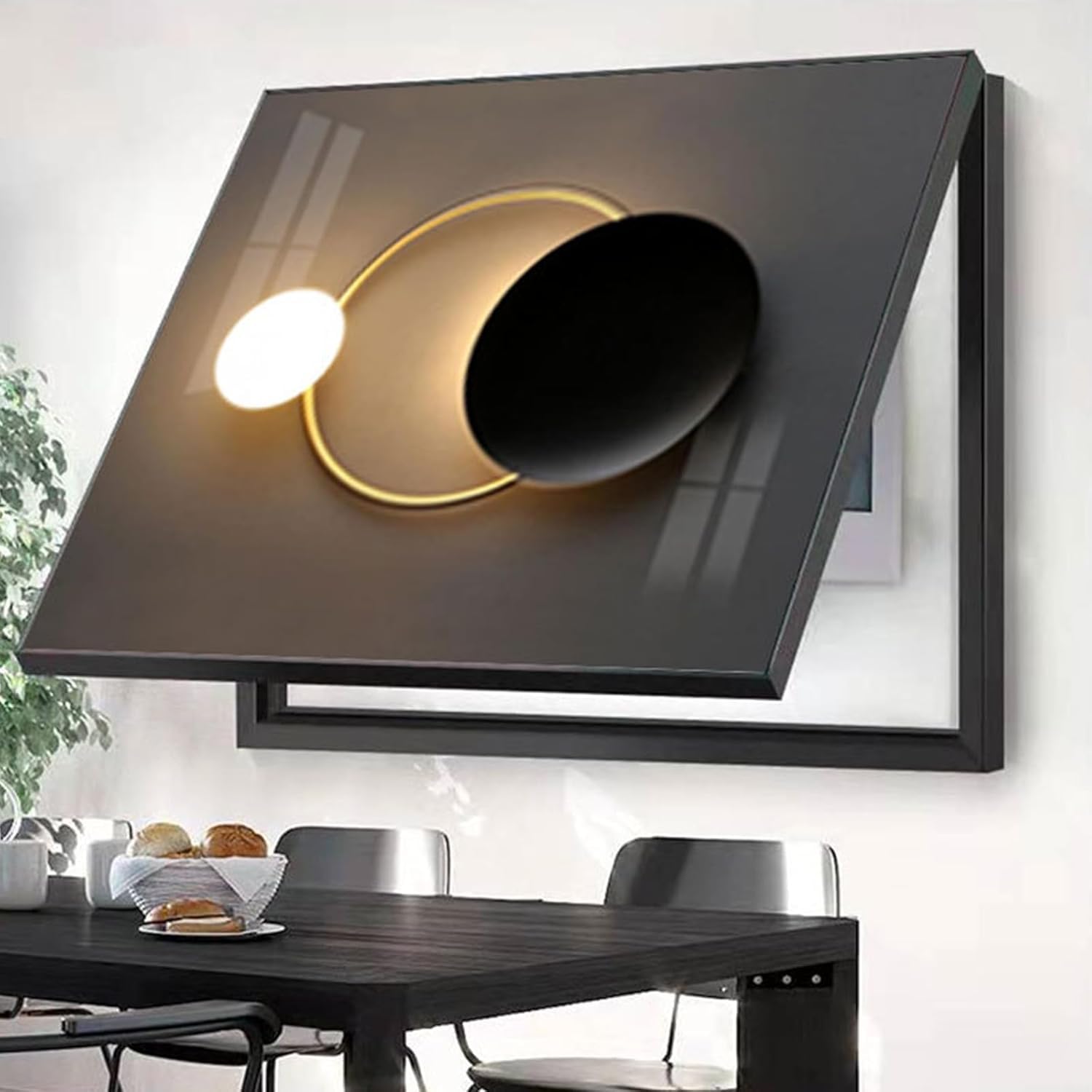 IQOAIJ Scatola del Contatore Elettrico Coperchio Decorativo del Contatore della Pittura Coperchio Decorativo della per Nascondi Dipinti Decorazione,02,45X35