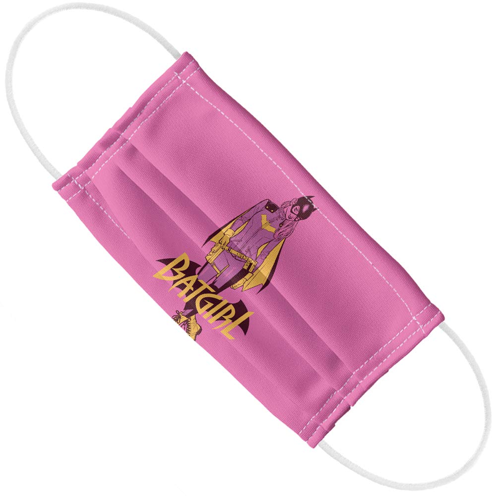 Popfunk Batgirl All New 1-Ply Reusable Face Mask Covering with Adjustable Nose Wire, Unisex