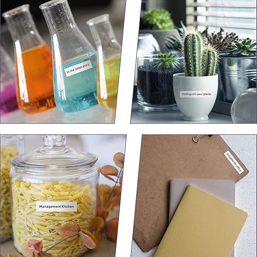 Miniatura 7 de Markurlife Paquete de 10 cintas de etiquetas compatibles con Brother Ptouch de 0.47 pulgadas TZe-231 TZ231 TZe231 TZe TZ 0.47 laminado blanco para