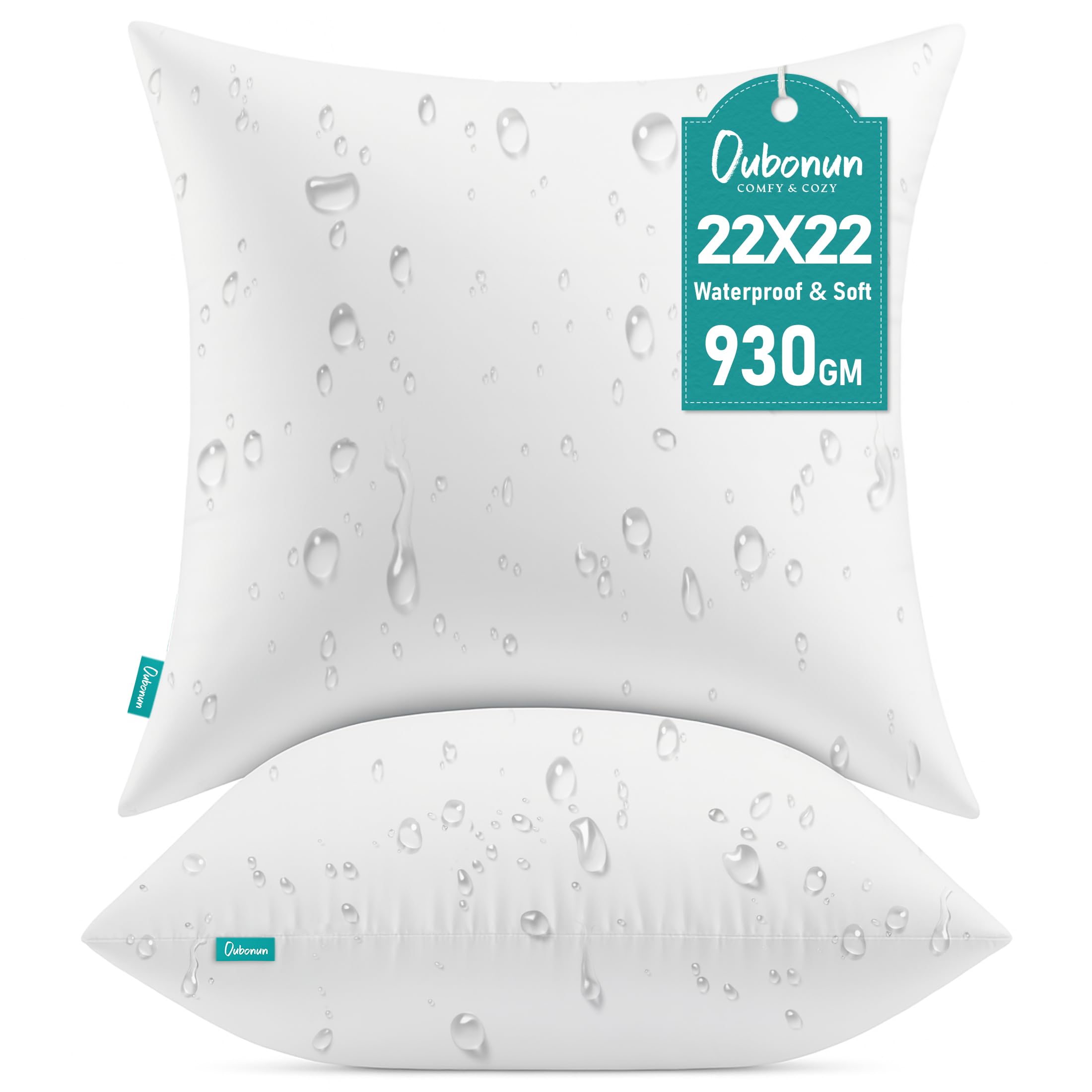 Waterproof Outdoor Pillow Inserts - Set of 2 -19 Waterproof Outdoor Pillow Inserts - Set of 2 -19
