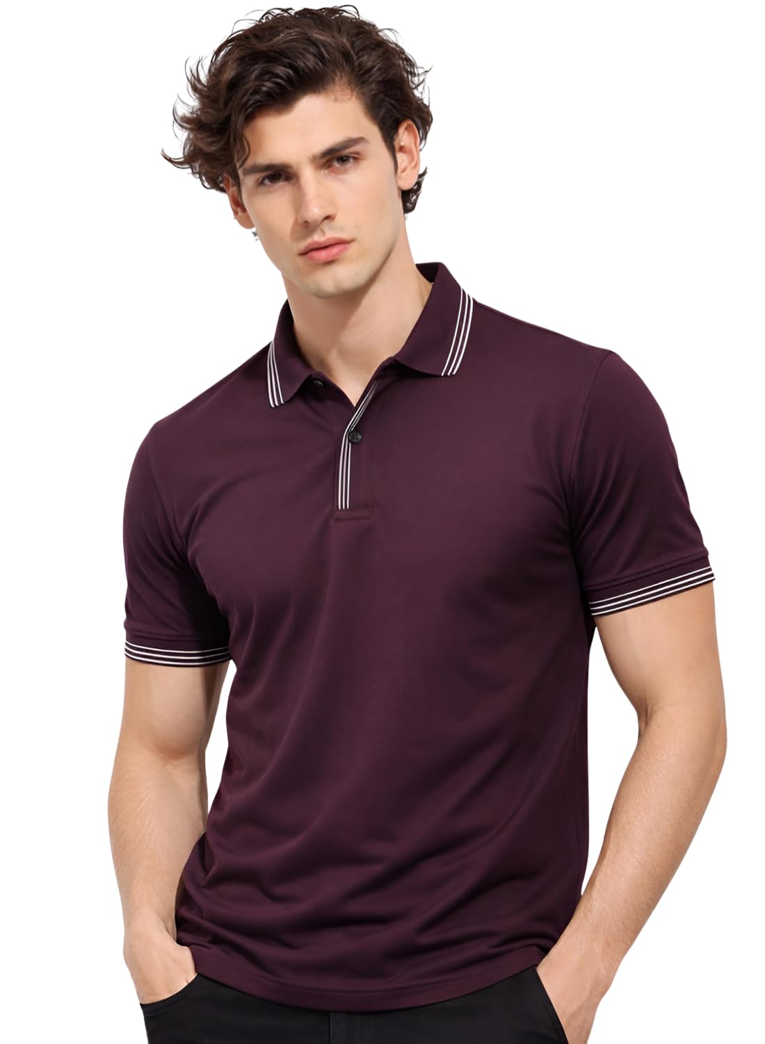 adro Cotton Polo T Shirt for Men | Regular Fit Polo T-Shirt | Short Sleeve Polo Tshirt| Premium Soft Fabric for Summer-picture-56