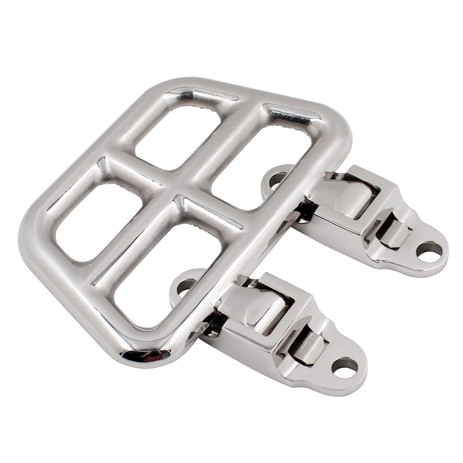 SHENGHUISS Large Folding Mast Step Safety Stainless Steel 316 Side Steps with Diamond Tread Pattern for Climbing High Places of Boat,Yacht,Car,Rv,Truck,Trailer,Transom