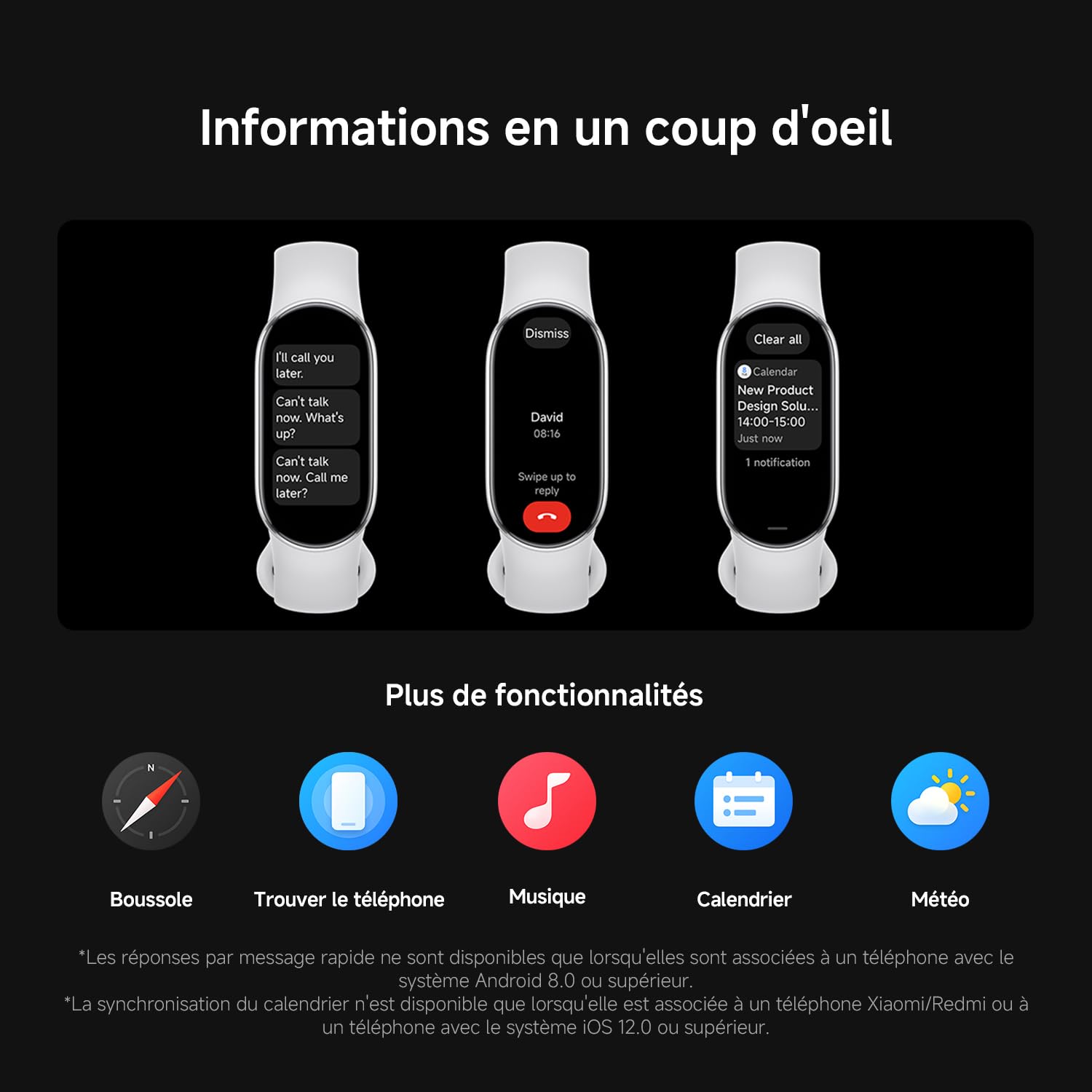 XIAOMI Smart Band 10, Bracelet Connecté, Autonomie 21 Jours, Blanc | Charge rapide, suivi sommeil et santé, 150+ sports, iOS et Android, 5 ATM, garantie 2 ans, cadres multimatériaux
