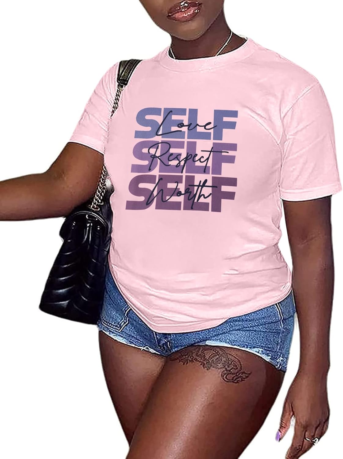 Hilinker Women's Funny Graphic Tees Summer Cute Tops Casual Loose Short Sleeve T Shirts