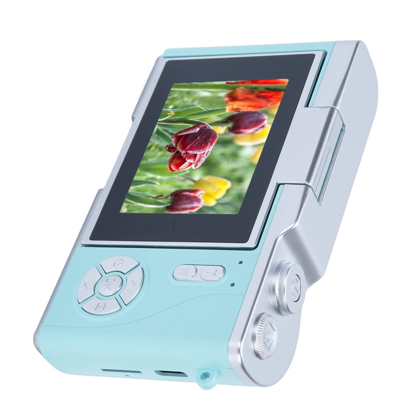 Topiky Cámara Digital 1080P 48MP Pantalla Abatible de 2,4 Pulgadas, Cámara de Vídeo Compacta con Zoom Digital 8X, de Fotografía para Niños y Adolescentes (Green)