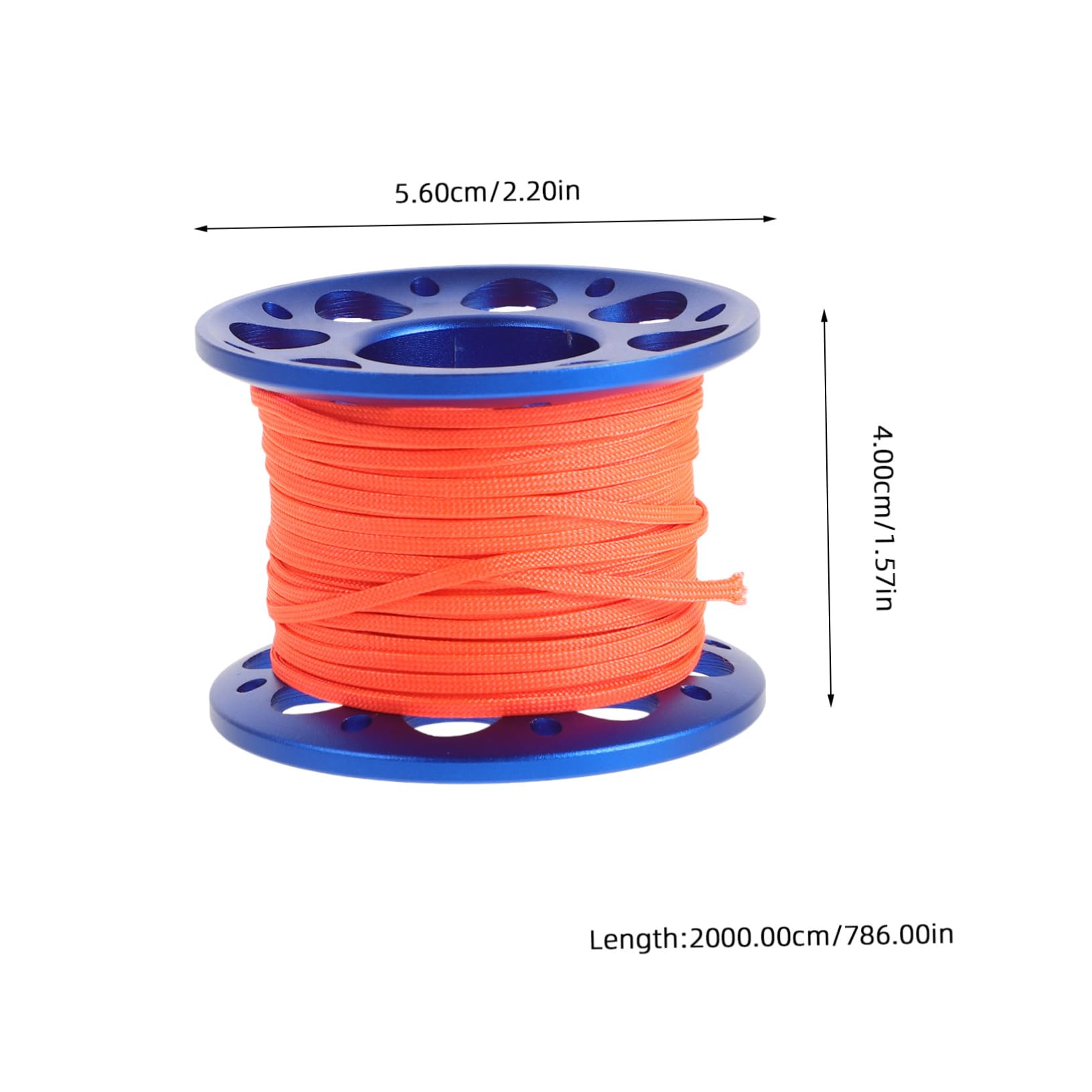 Sosoport Finger Spool Diving Aluminum Alloy Elephant Wire Pulling Wheel Compact Diving Spool Reel