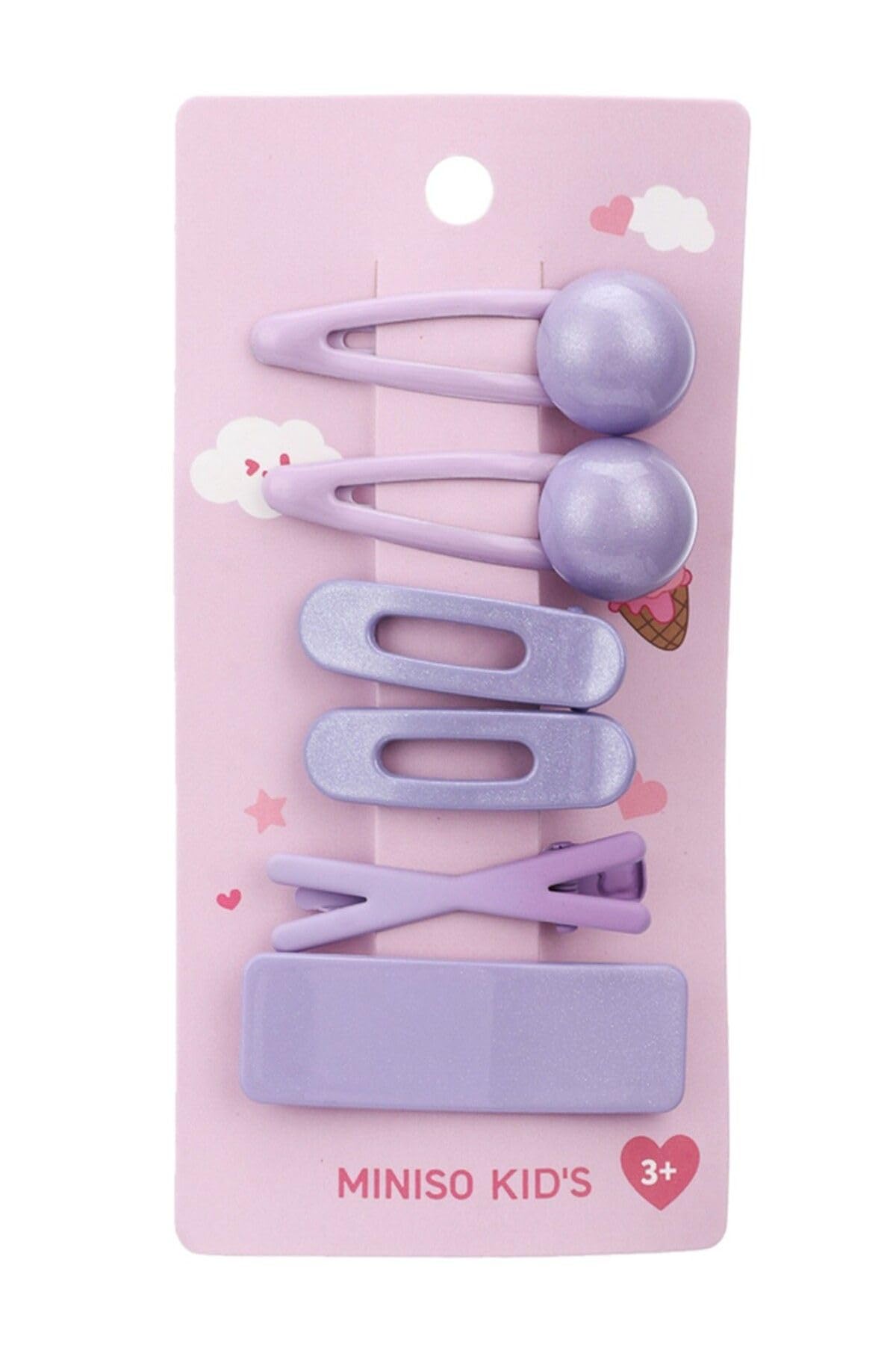 Miniso 6'Lı Renkli Sevimli Saç Tokası Seti