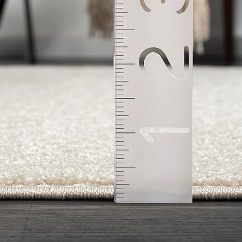 Miniatura 10 de Abani Nuevo Collection - Alfombra de área, diseño de transición beigecrema, 7 pies 9 pulgadas x 10 pies 2 pulgadas, fácil de limpiar, duradera para