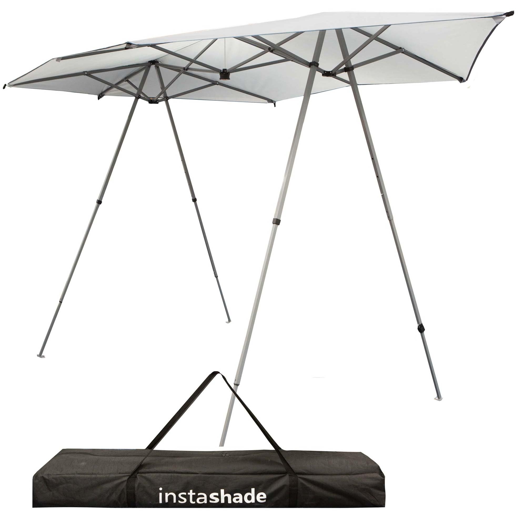 Sun Shade 4-8 People Cooling Material- 4 Position Umbrella Function  White 4-8 from B&Q