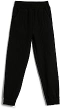 Koton Girls Basic Jogger Sweatpants Textured Elastic Waistband