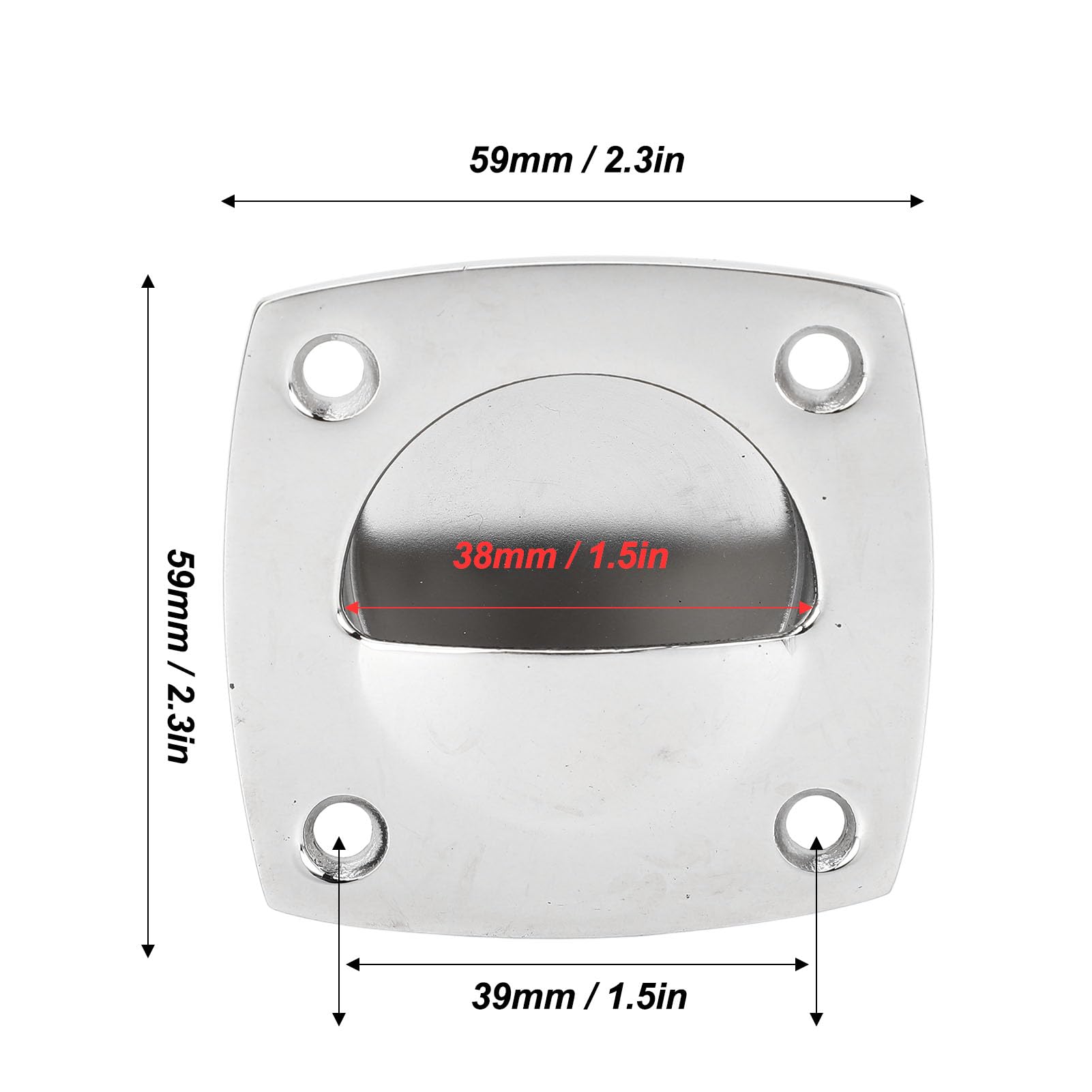 316 Stainless Steel Hatch Pull Flush Lift - Flush Ring Pull Boat Ring ...
