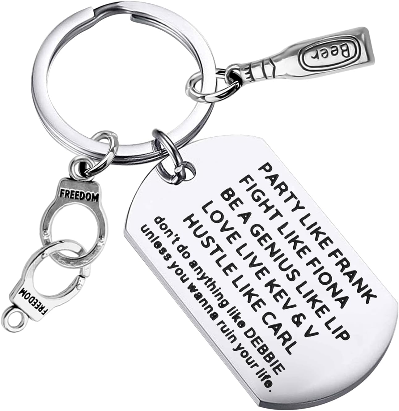 WSNANG TV Show Inspired Gift Party Like Frank TV Show Keychain TV Show Fans Gift
