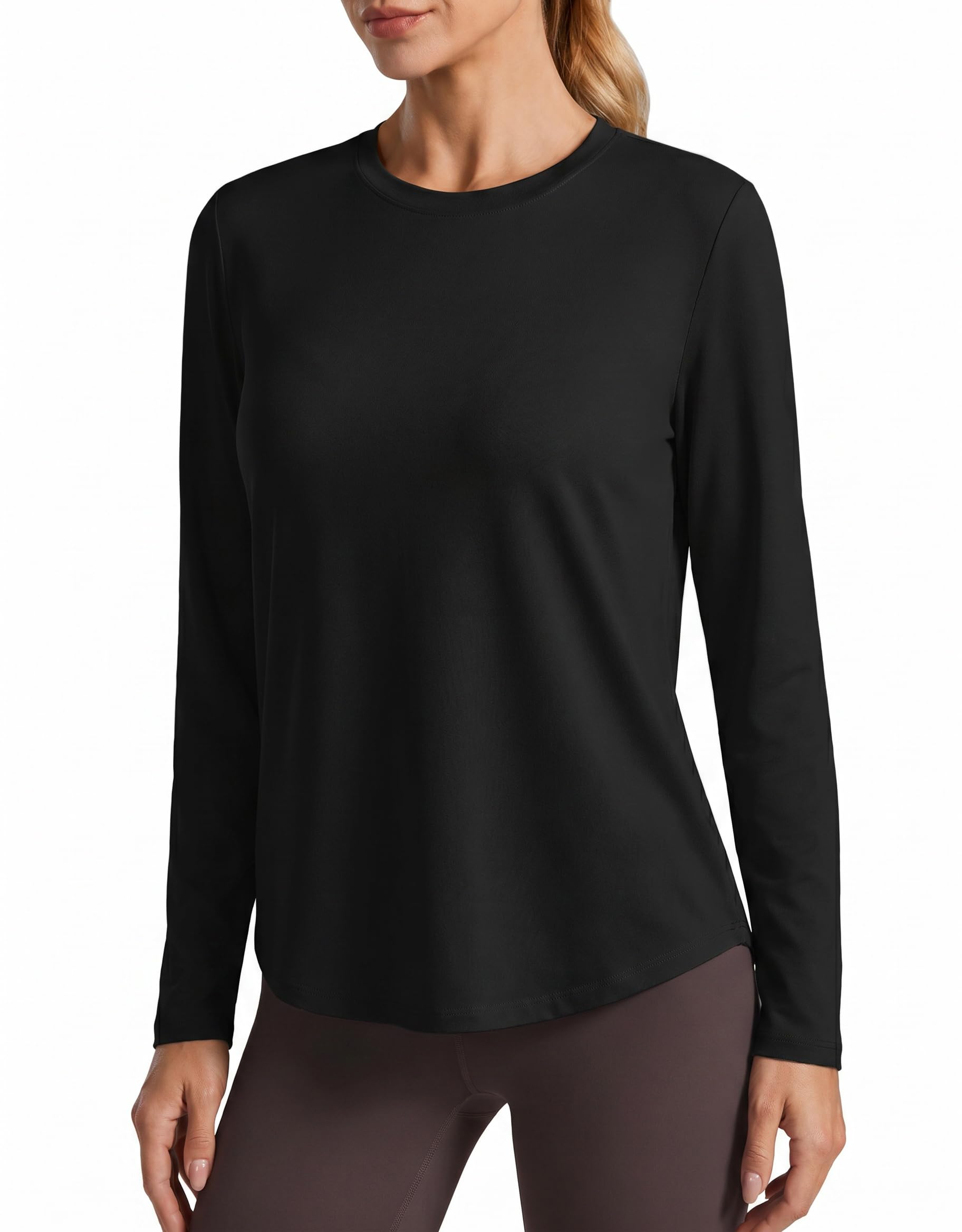 PINSPARK Soft Workout Tops for Women Long Sleeve Athletic Hiking Shirts | Soft, Moisture…