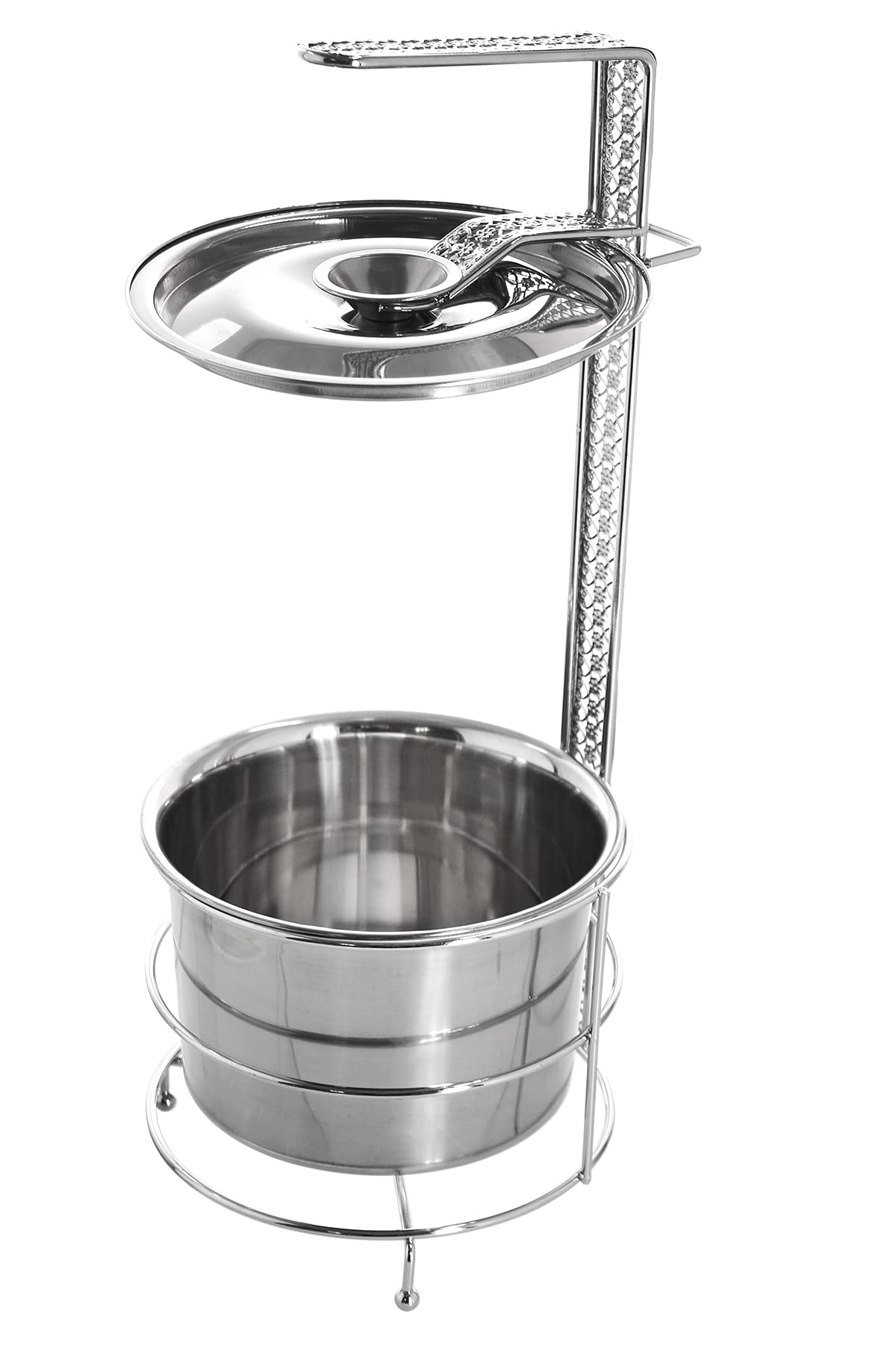 Kohlekorb Groß mit Zangen- und Deckelhalter