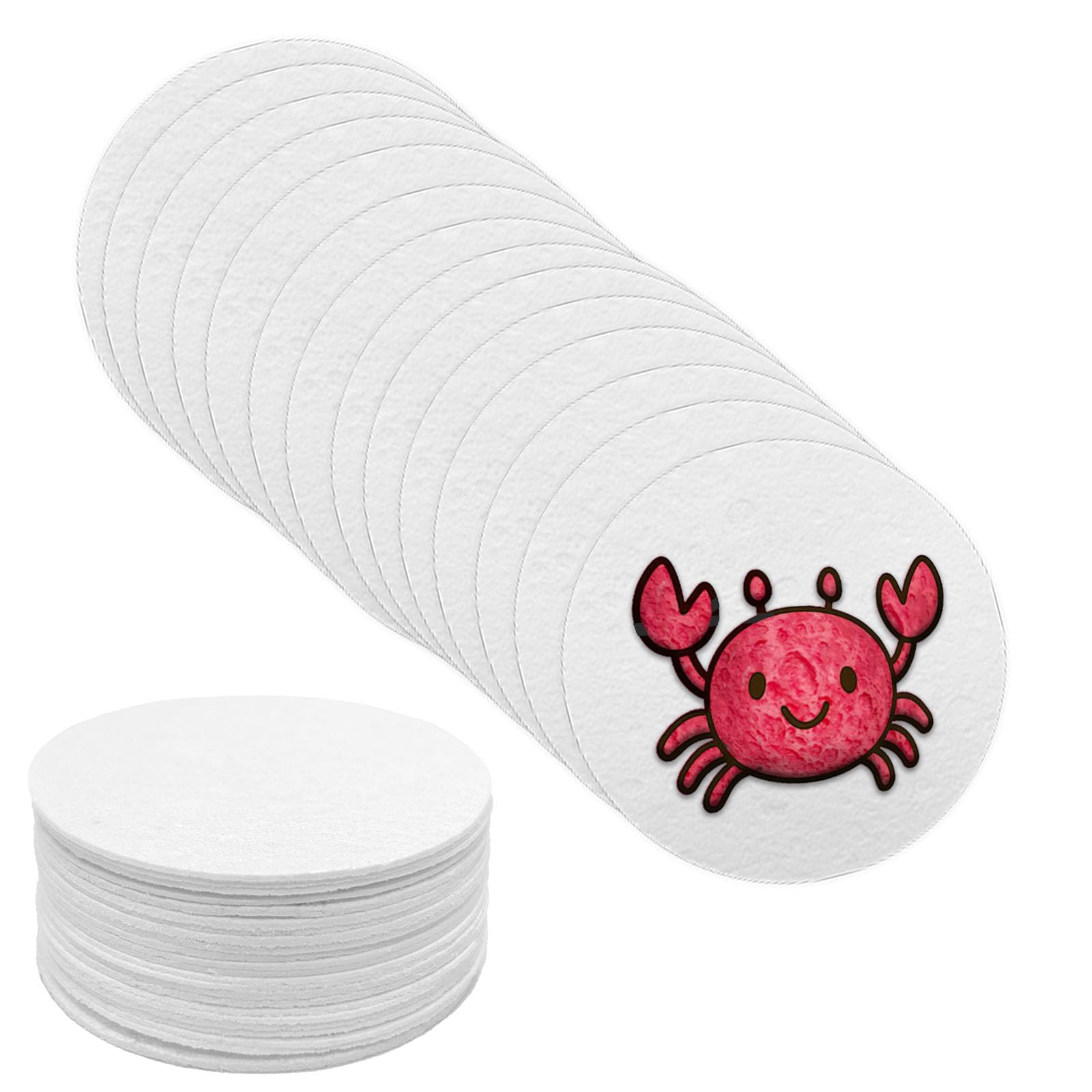 Magic Puffy Paint, 30 Pcs Round Sponge Sheets, Magic Foam Texture Painting Kit, DIY Bubble Drawing Pens Art Supplies(No Tools)